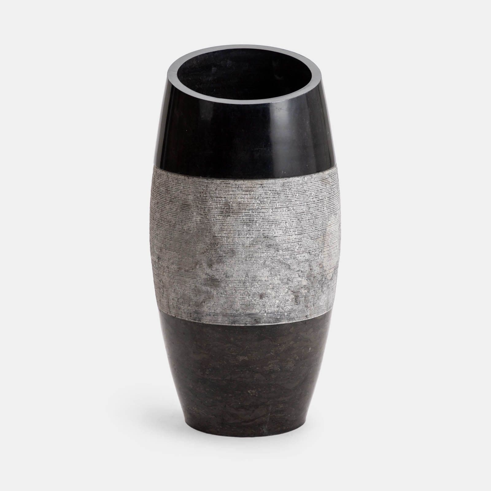 Lavabo freestanding da giardino 50x100 h cm in marmo nero - Artizan