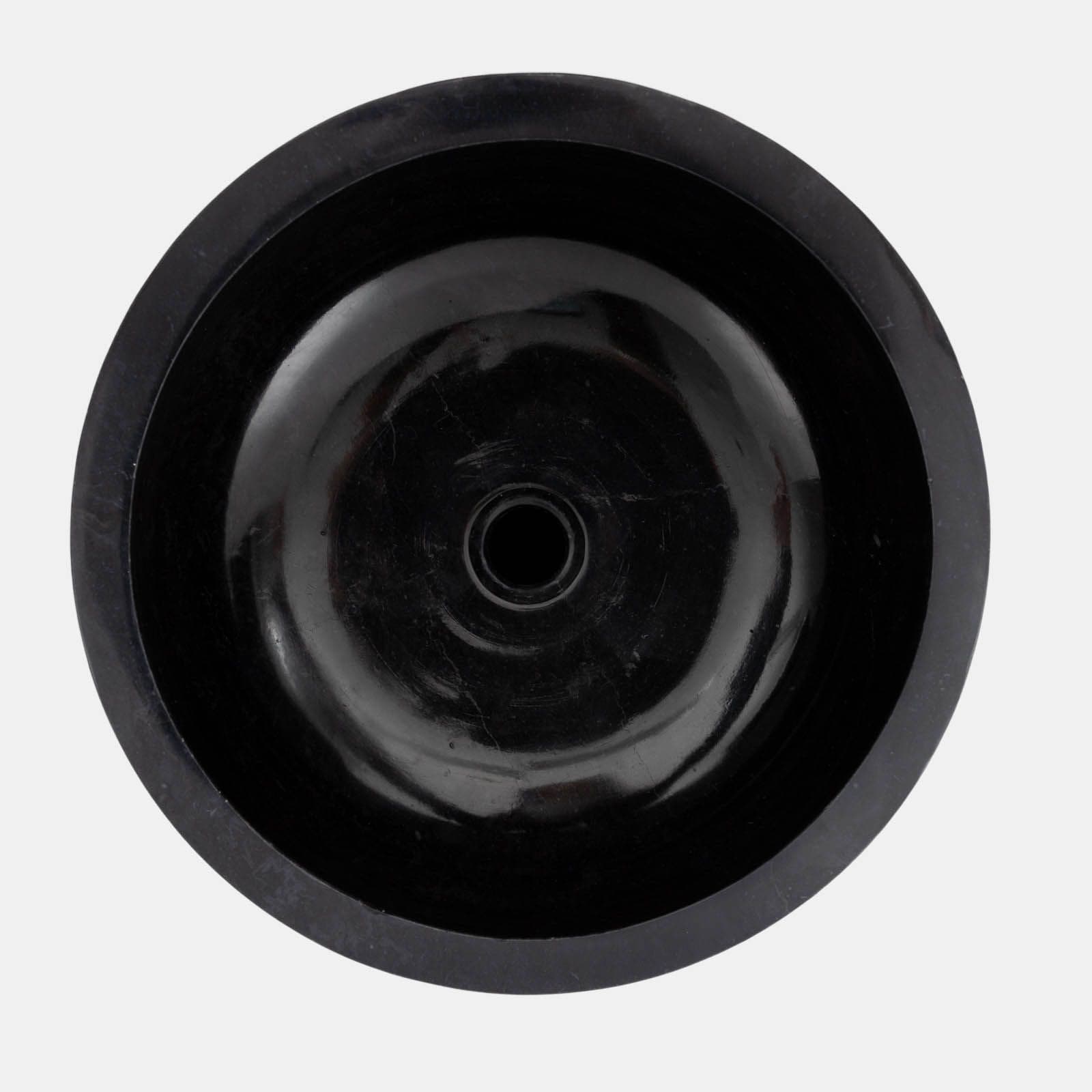 Lavabo freestanding da giardino 50x100 h cm in marmo nero - Artizan