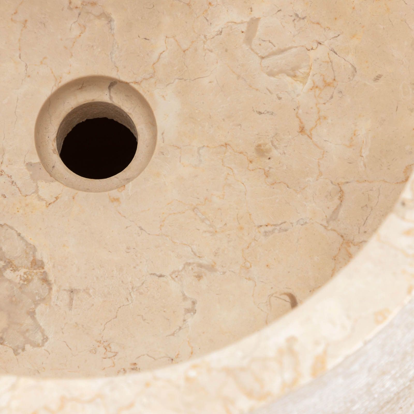 Lavabo freestanding da giardino 50x90 h cm in marmo crema - Artizan