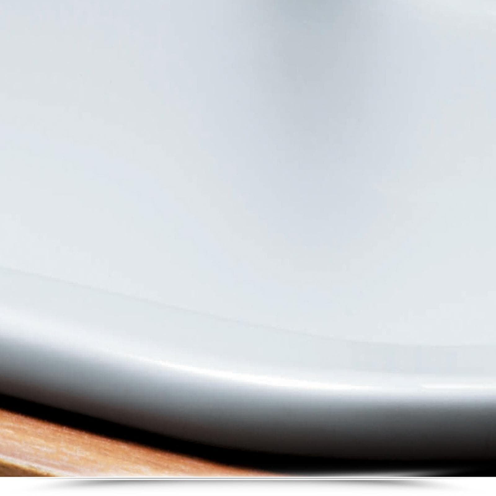 Lavabo semincasso Azzurra ceramica Glaze 70 cm bianco lucido soprapiano