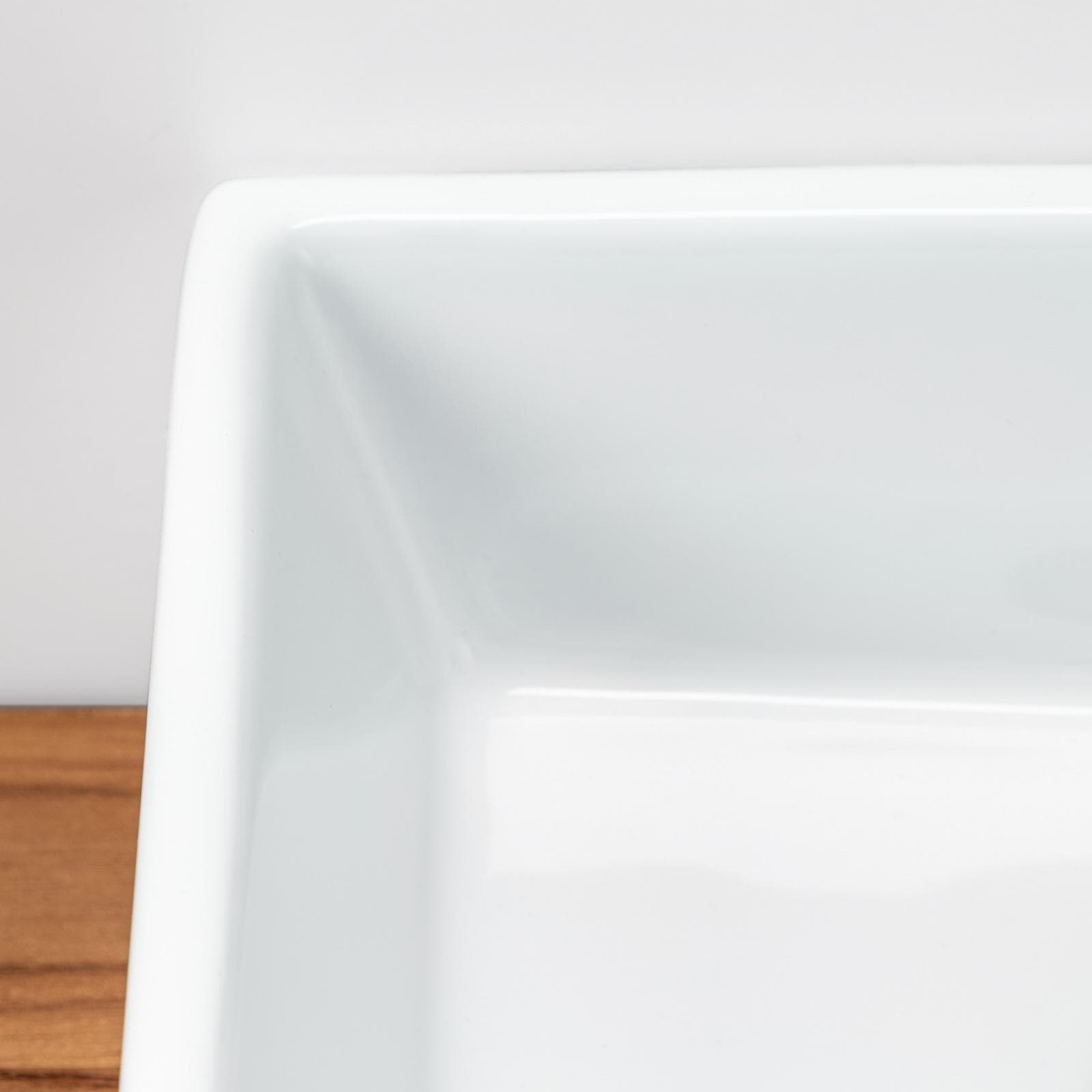 Lavabo sospeso in ceramica rettangolare 41 cm foro dx bianco