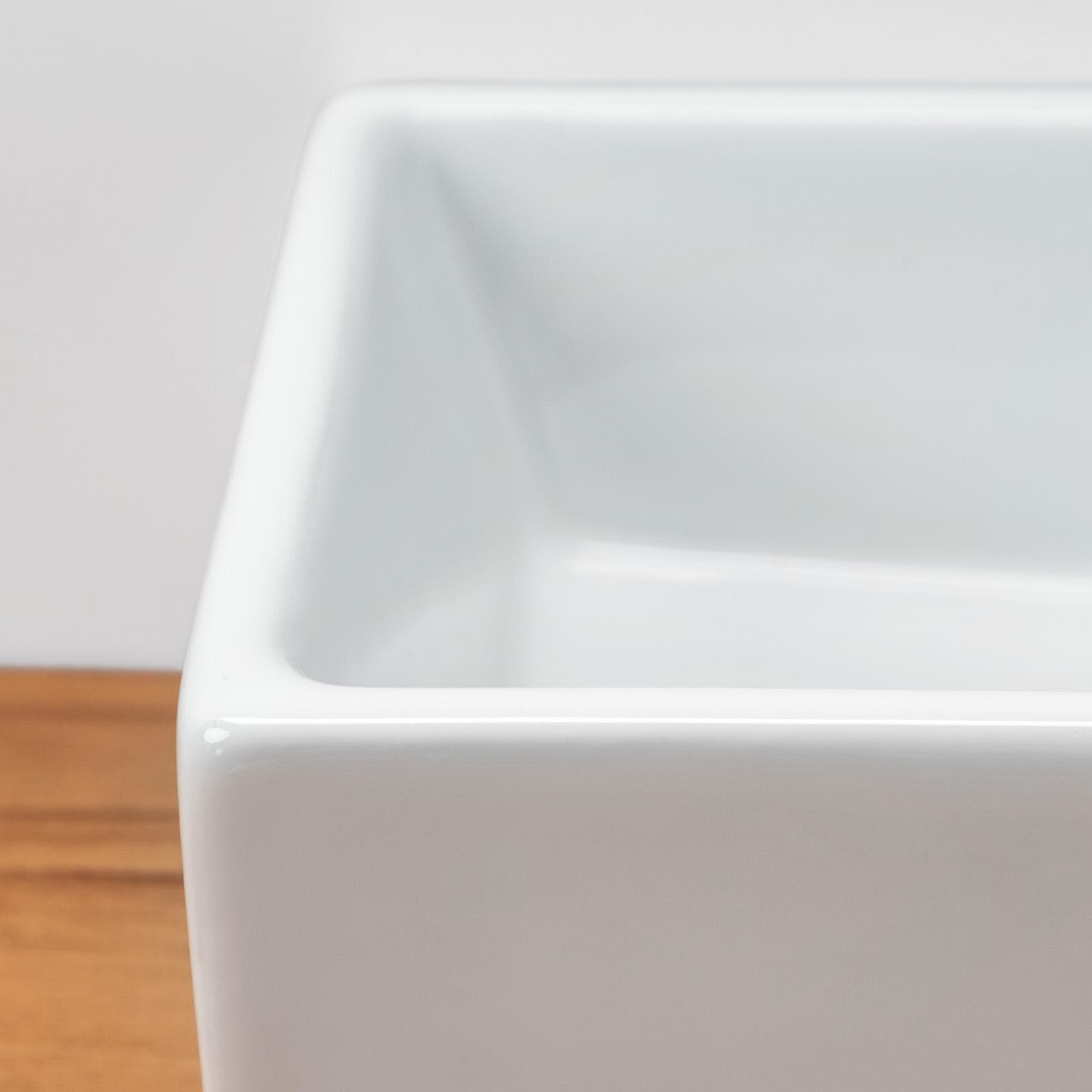 Lavabo sospeso in ceramica rettangolare 41 cm foro dx bianco