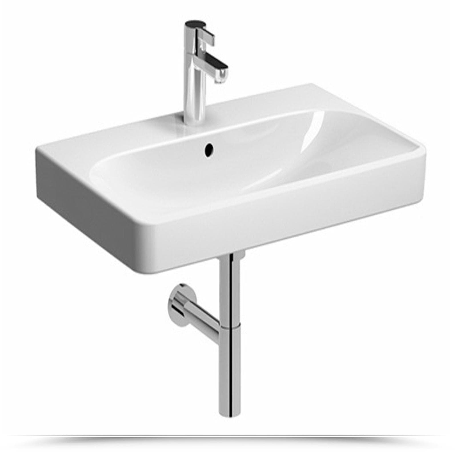 Lavabo sospeso o da appoggio 75 cm ceramica Serie Smyle Square - Geberit