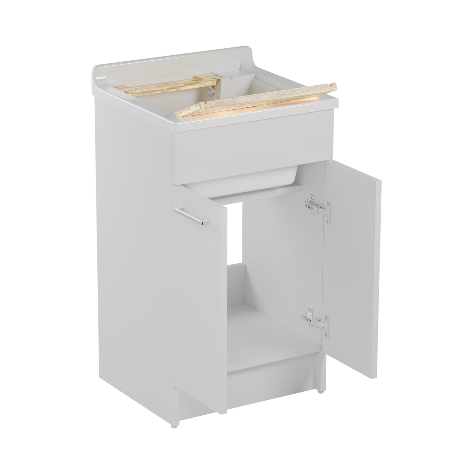 Lavatoio Swash Colavene 50x45x86h cm con asse lavapanni bianco opaco