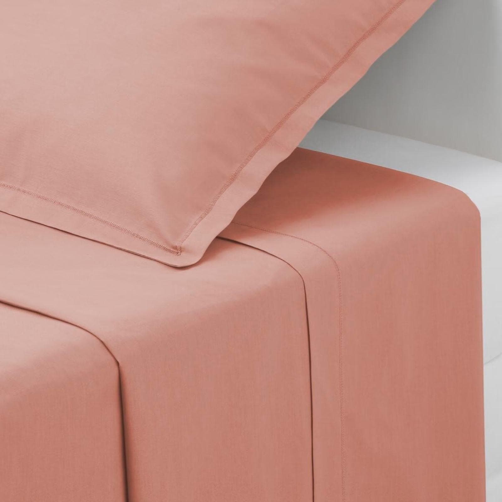 Lenzuolo 240x290 cm in cotone rosa - Bellini