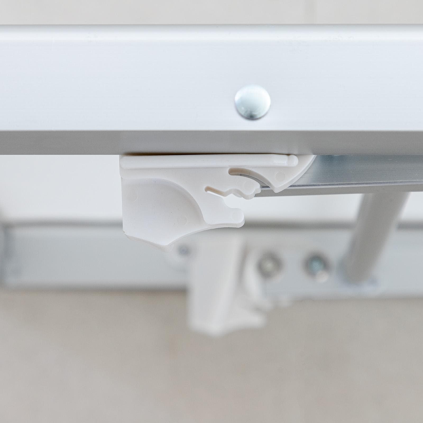 Lettino prendisole reclinabile in alluminio bianco con tettuccio - Aloha