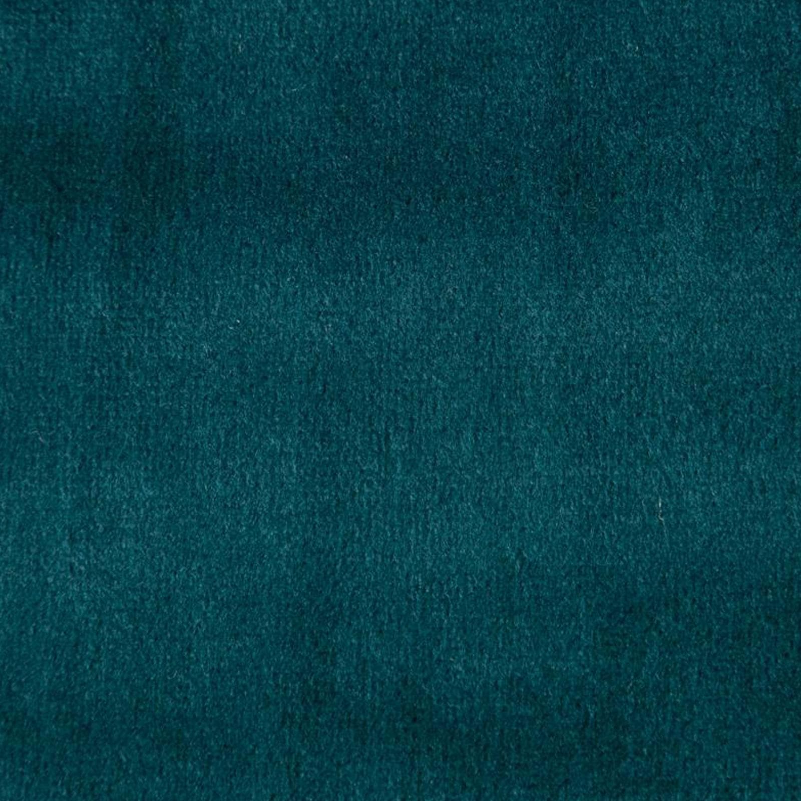 Letto matrimoniale 160x190 cm in velluto blu petrolio e piedi oro - Syman