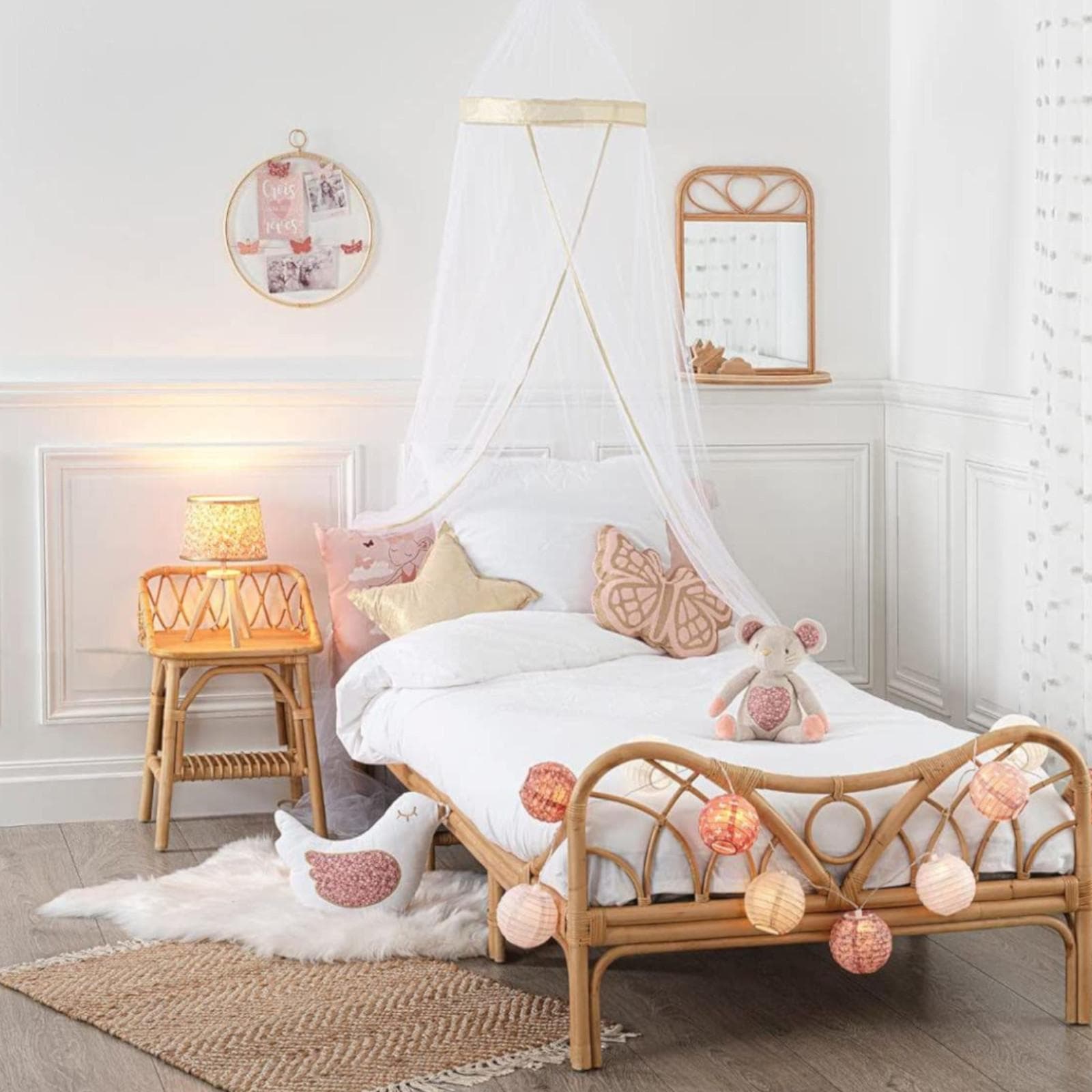 Letto per bambini 80x180 cm in legno rattan - Rattantouille