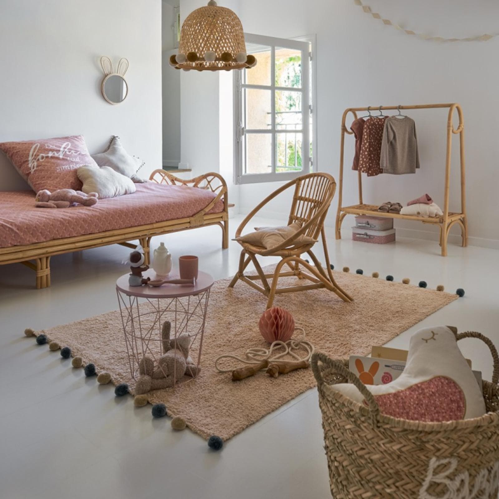 Letto per bambini 80x180 cm in legno rattan - Rattantouille