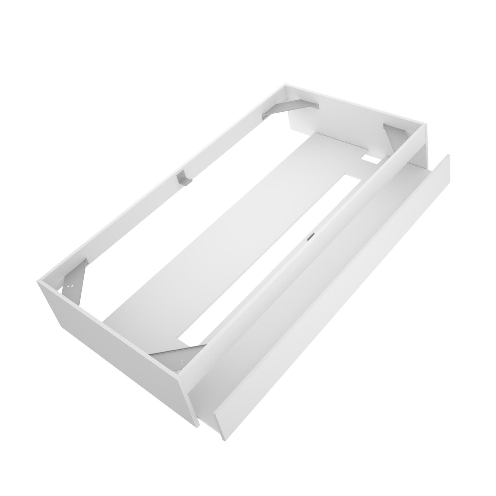 Letto singolo 90x190 cm bianco con letto estraibile - Novak