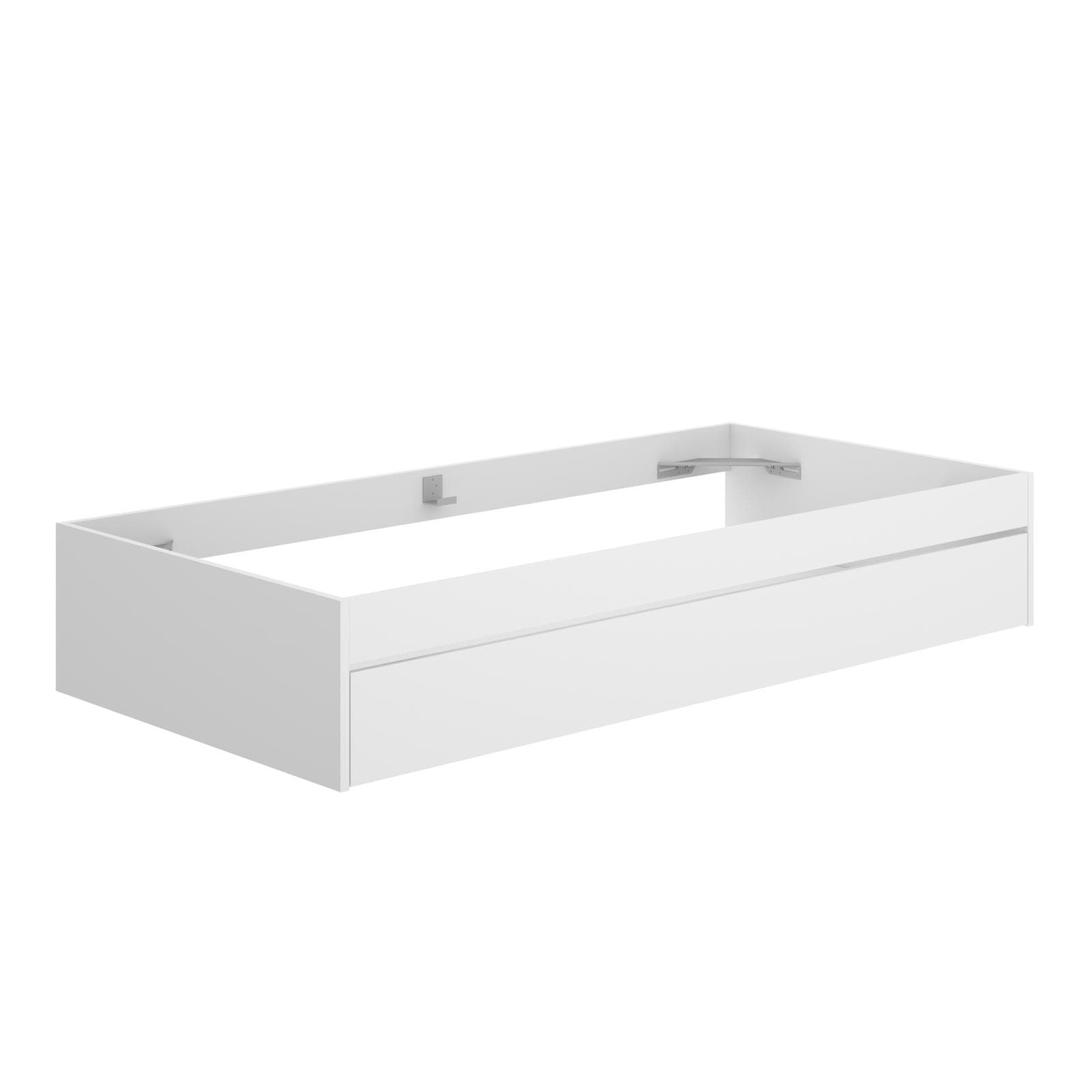 Letto singolo 90x190 cm bianco con letto estraibile - Novak