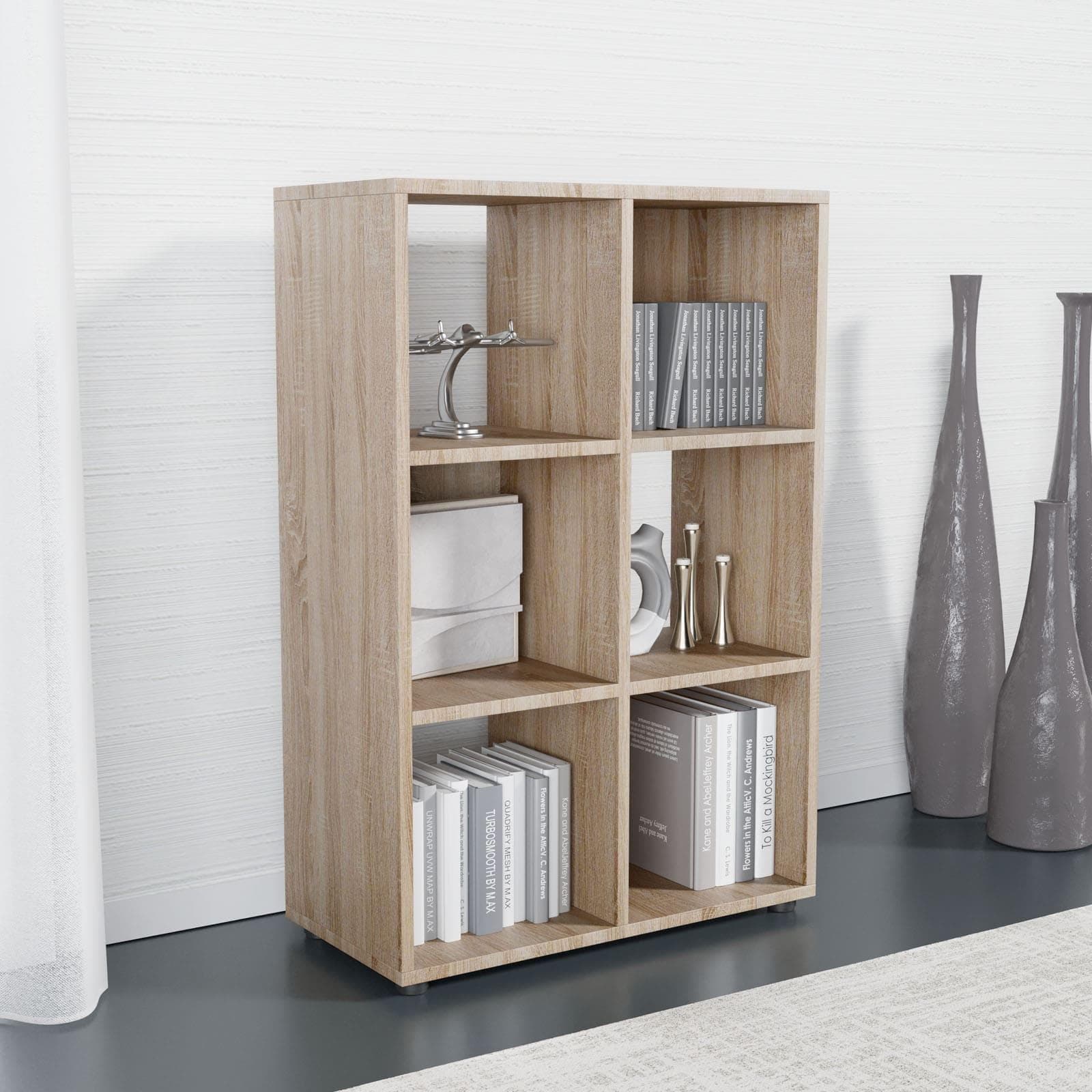 Libreria 60x92h cm in legno rovere - Artik