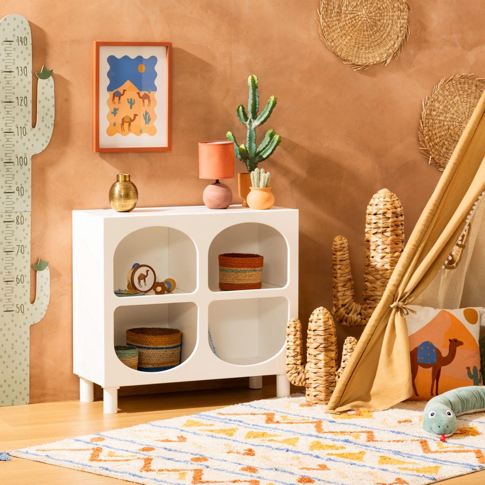 Libreria 70x76h cm in legno bianco - Inary