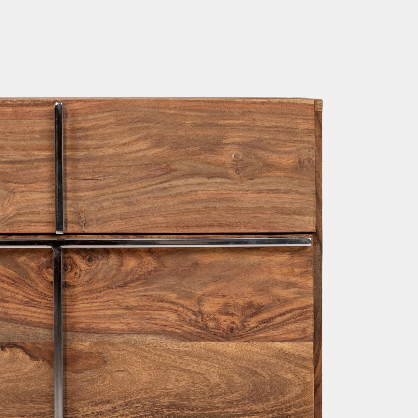 Madia 118x40 cm in legno con due ante - Freia Sheesham