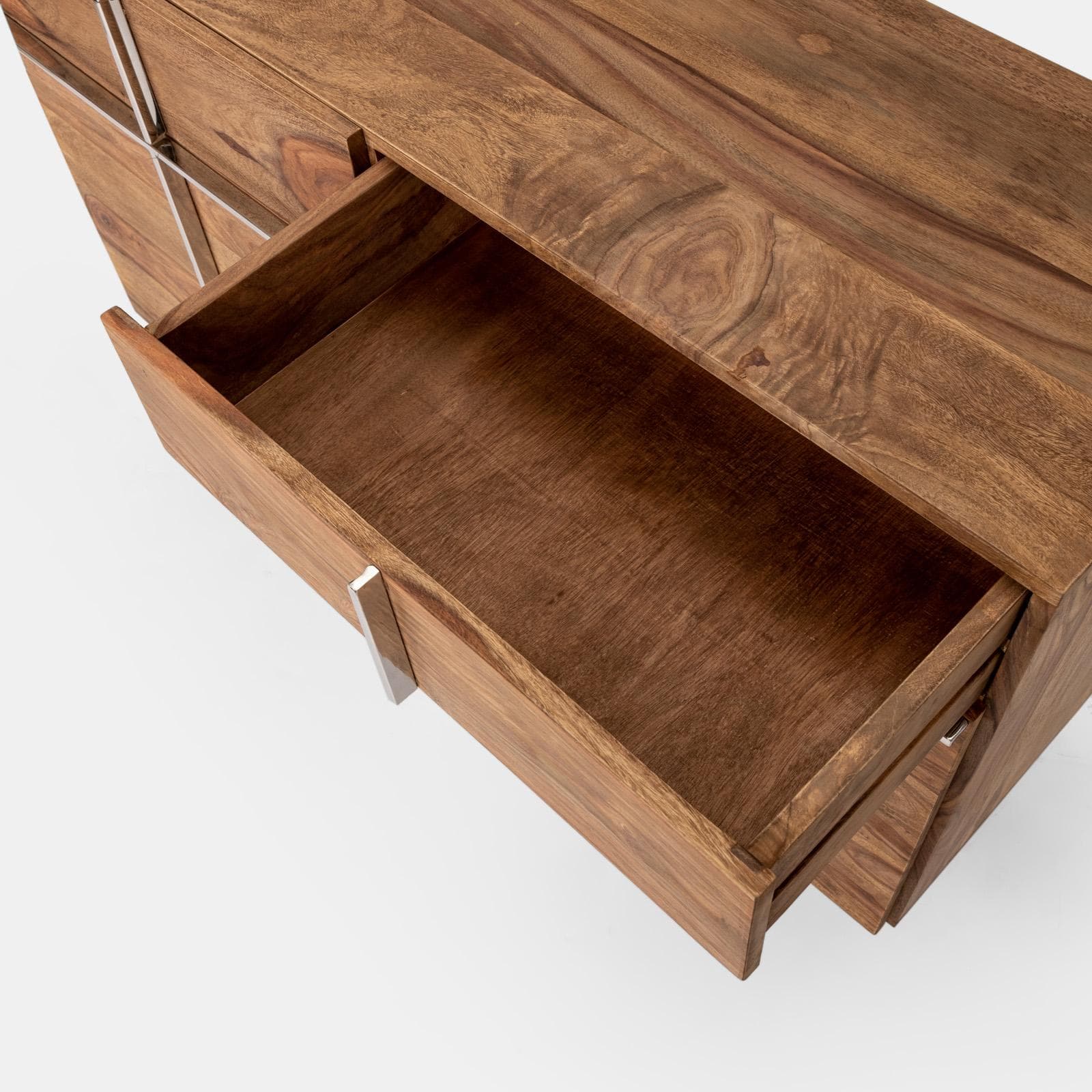 Madia 118x40 cm in legno con due ante - Freia Sheesham