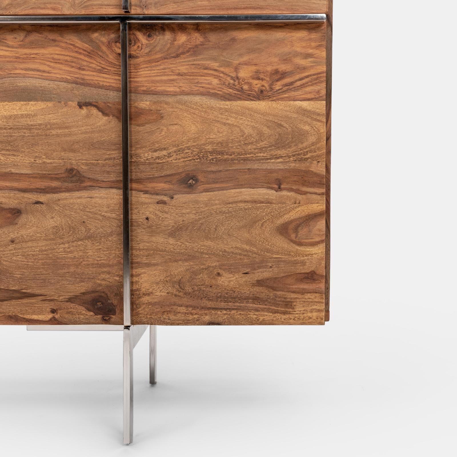 Madia 118x40 cm in legno con due ante - Freia Sheesham