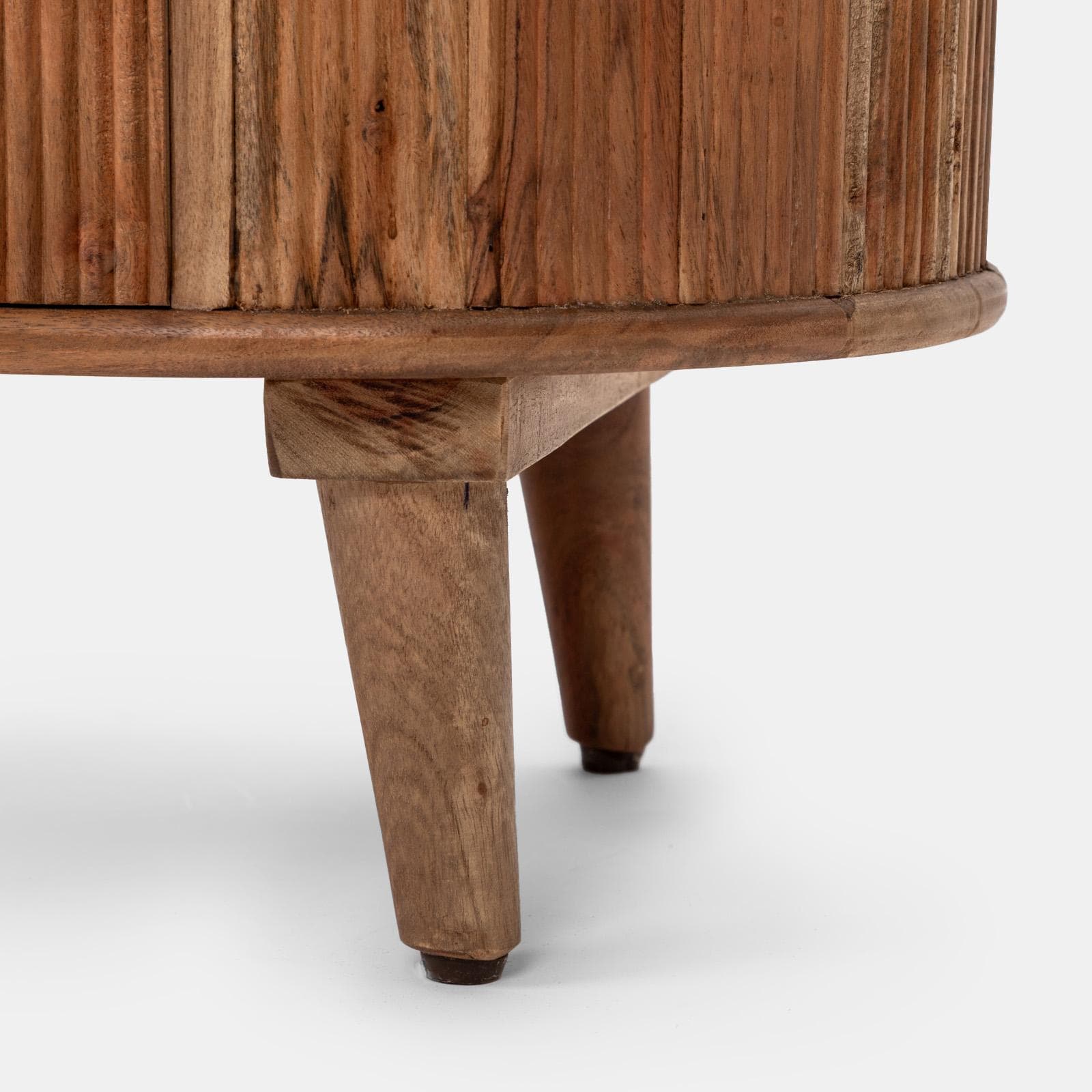 Madia 118x75h cm in legno di acacia cannettato con due ante - Reed
