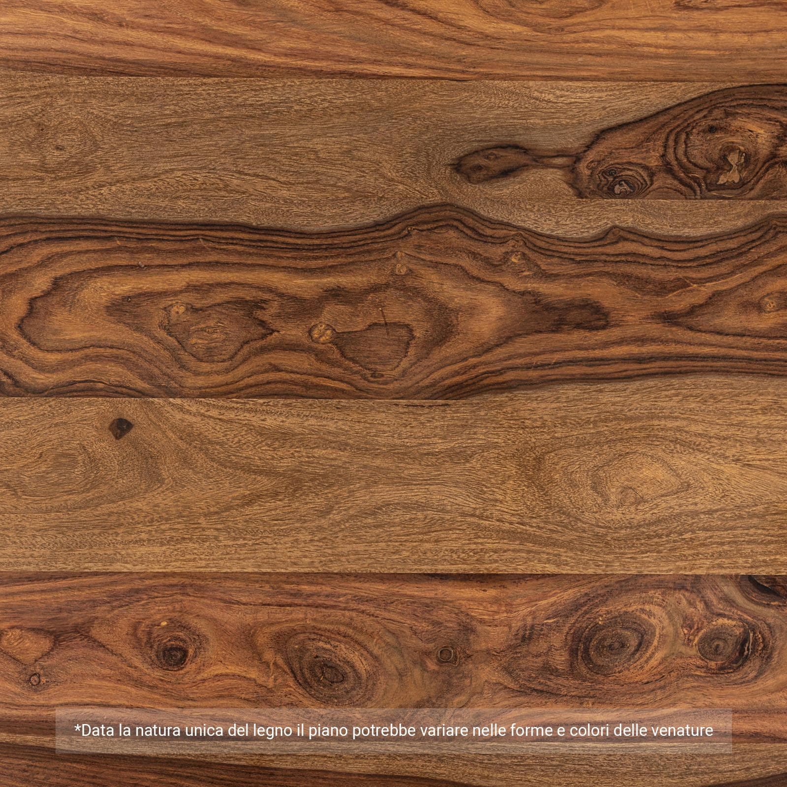 Madia 143x107h in legno con 3 ante e 3 cassetti - Freia Sheesham