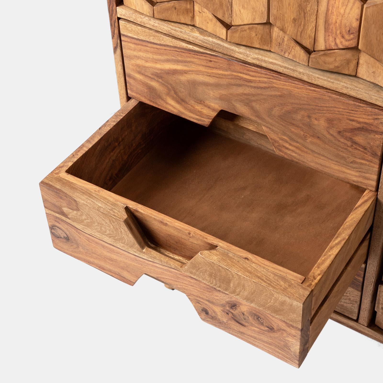 Madia 143x107h in legno con 3 ante e 3 cassetti - Freia Sheesham
