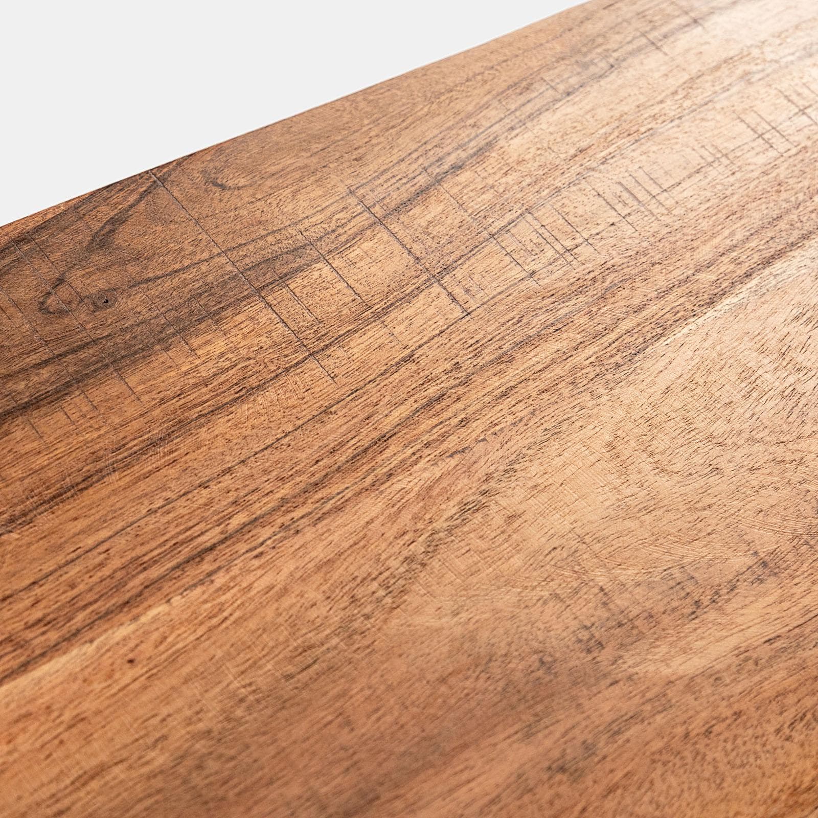 Madia 180x40 cm in legno di acacia e metallo con 4 ante - Freia Acacia