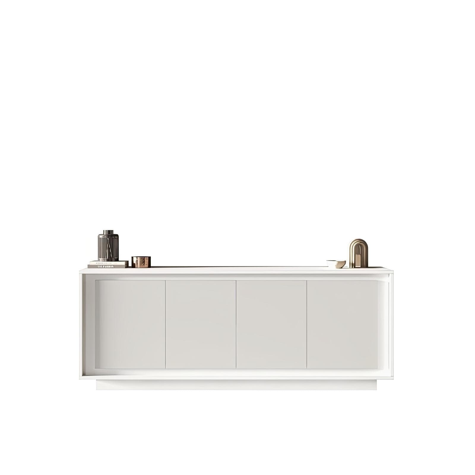 Madia 207x80h cm bianco opaco con 4 ante - Moen