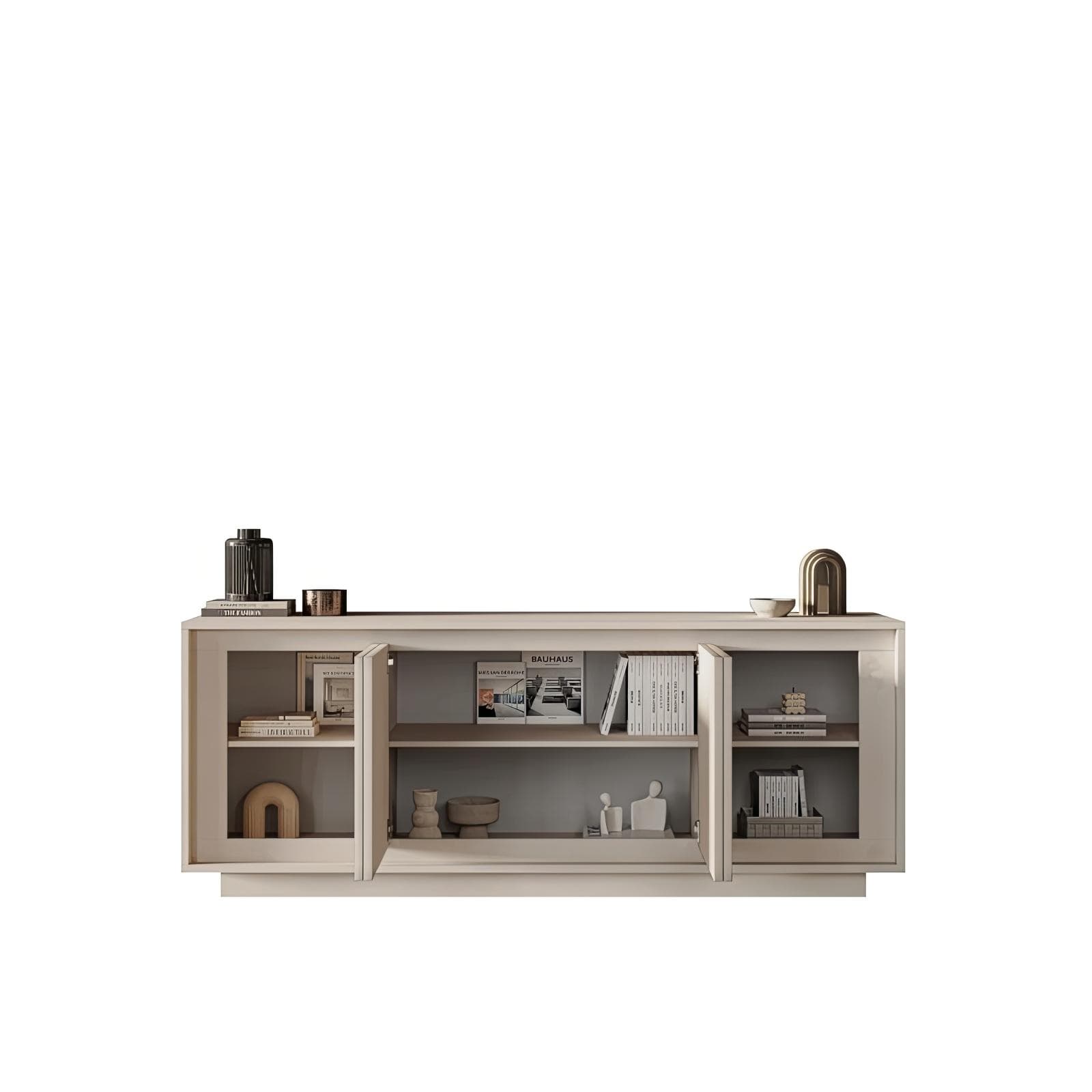 Madia 207x80h cm cashmere opaco con 4 ante - Moen