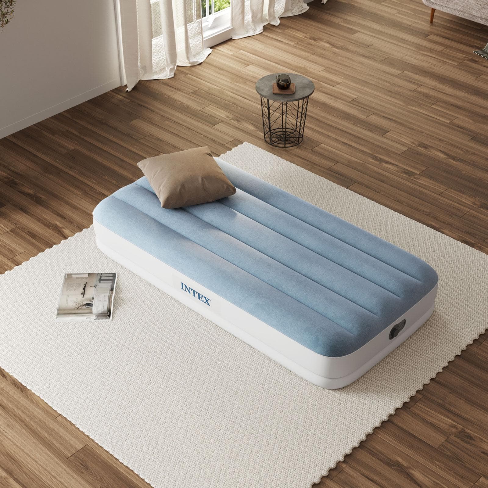 Materasso autogonfiante singolo 99x191 cm struttura Fiber Tech con connettore USB - Raised
