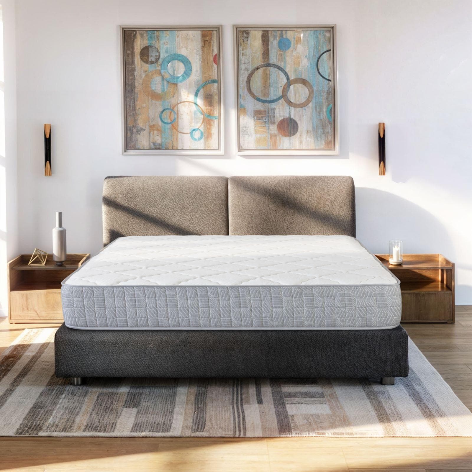 Materasso matrimoniale 160x200 cm con doppio strato Foam e Memory h 25 cm - Memory Sweet Plus