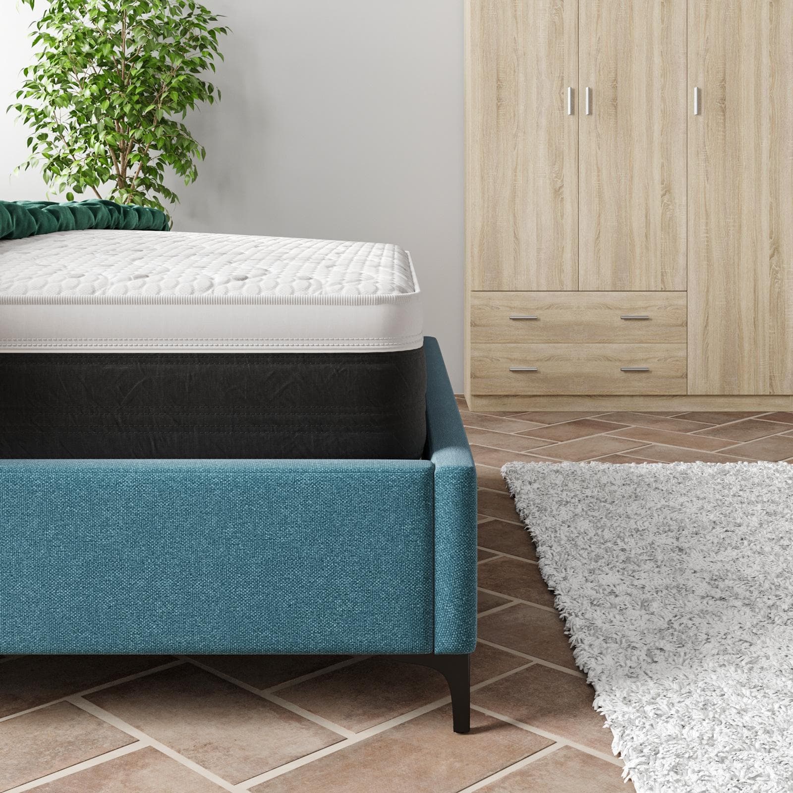 Materasso matrimoniale a molle sfoderabile 160x190 cm Memory Gelly System con Carbonio Resistex h 28 cm - Carbony Gelly Bounce