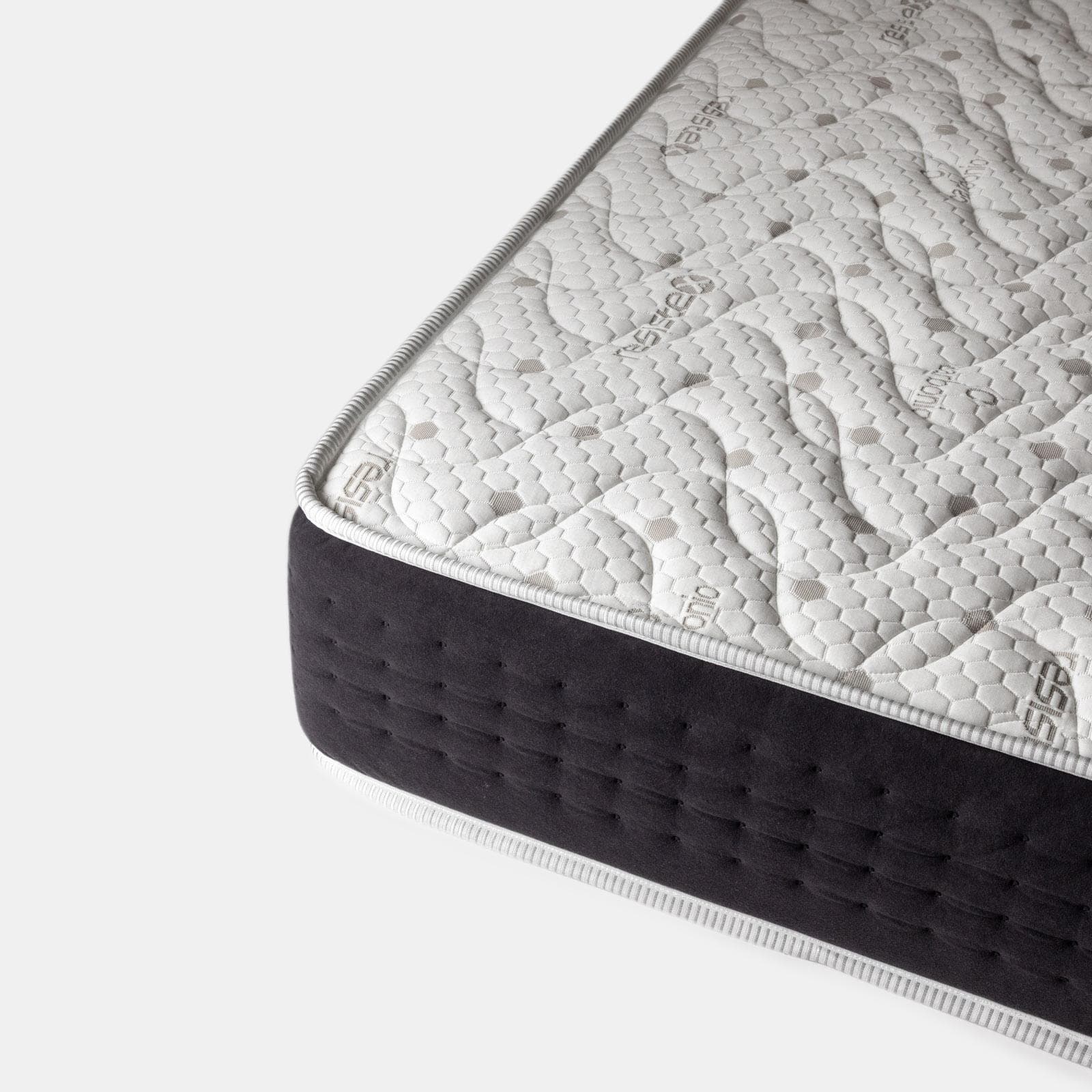 Materasso singolo a molle 90x200 cm in Memory Prime con rivestimento Carbonio Resistex h 28 cm - Carbony Sleep Bounce
