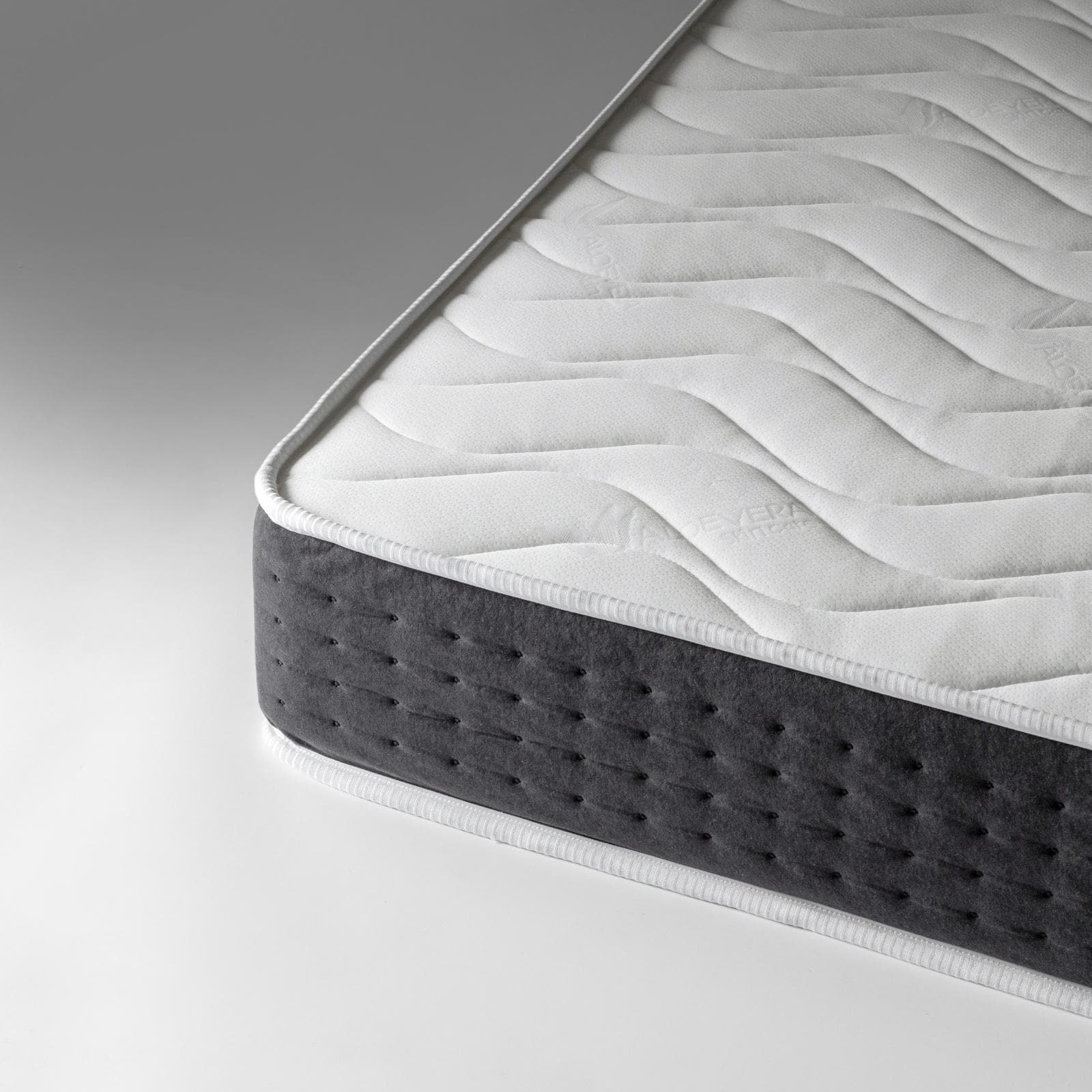 Materasso una piazza e mezza 120x200 cm in Memory Prime con rivestimento tessuto Aloe h 25 cm - Dual Comfort