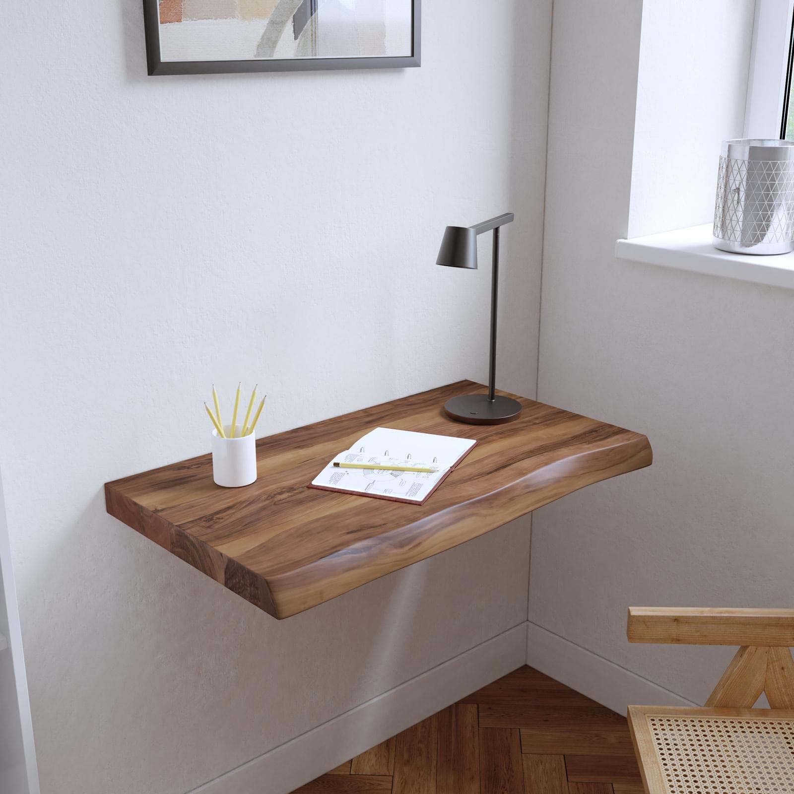 Mensola 88x50 cm in legno di acacia - Freia Stone