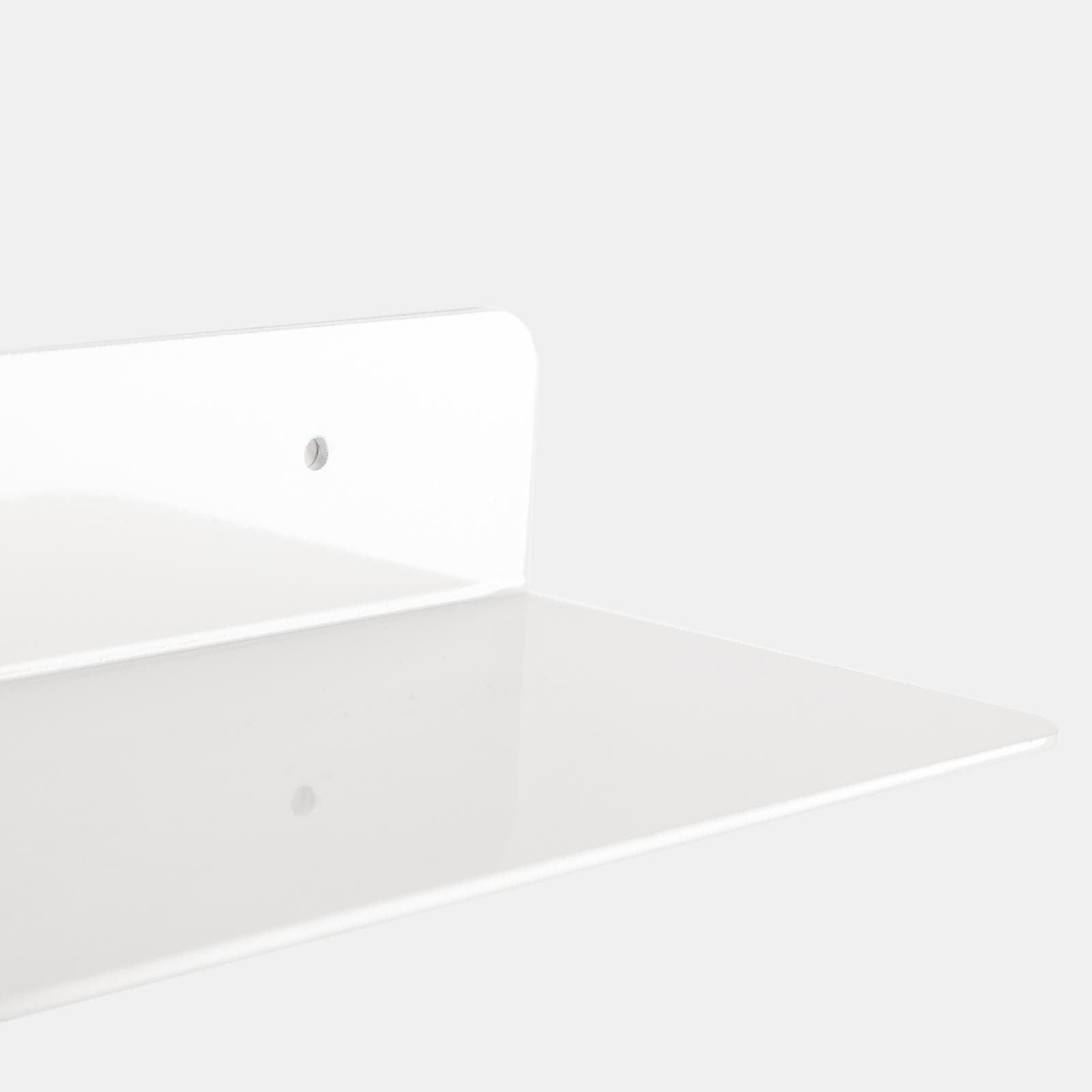 Mensola bagno 45 cm in alluminio bianco - Arya