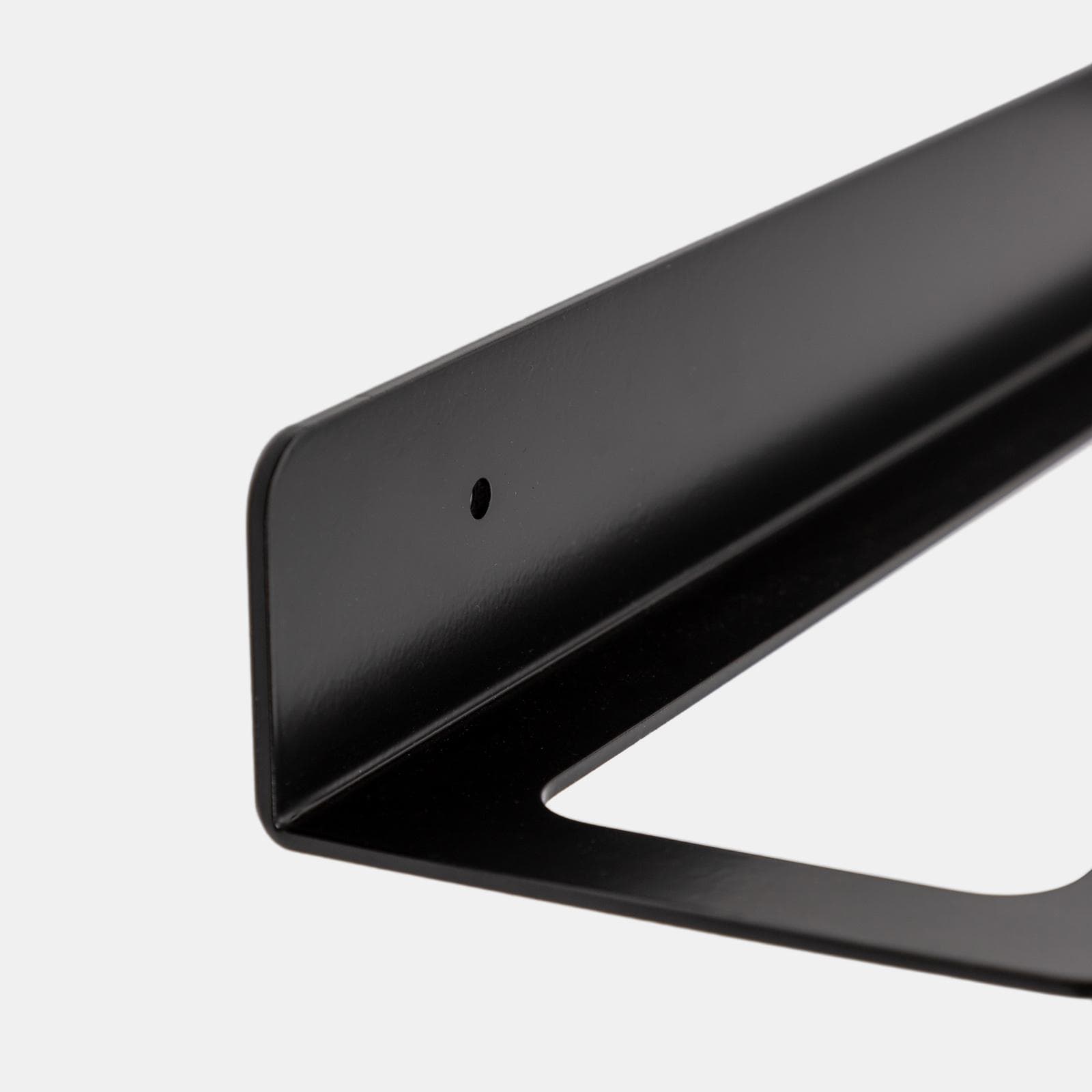Mensola bagno con portasalviette 63 cm in alluminio nero - Arya