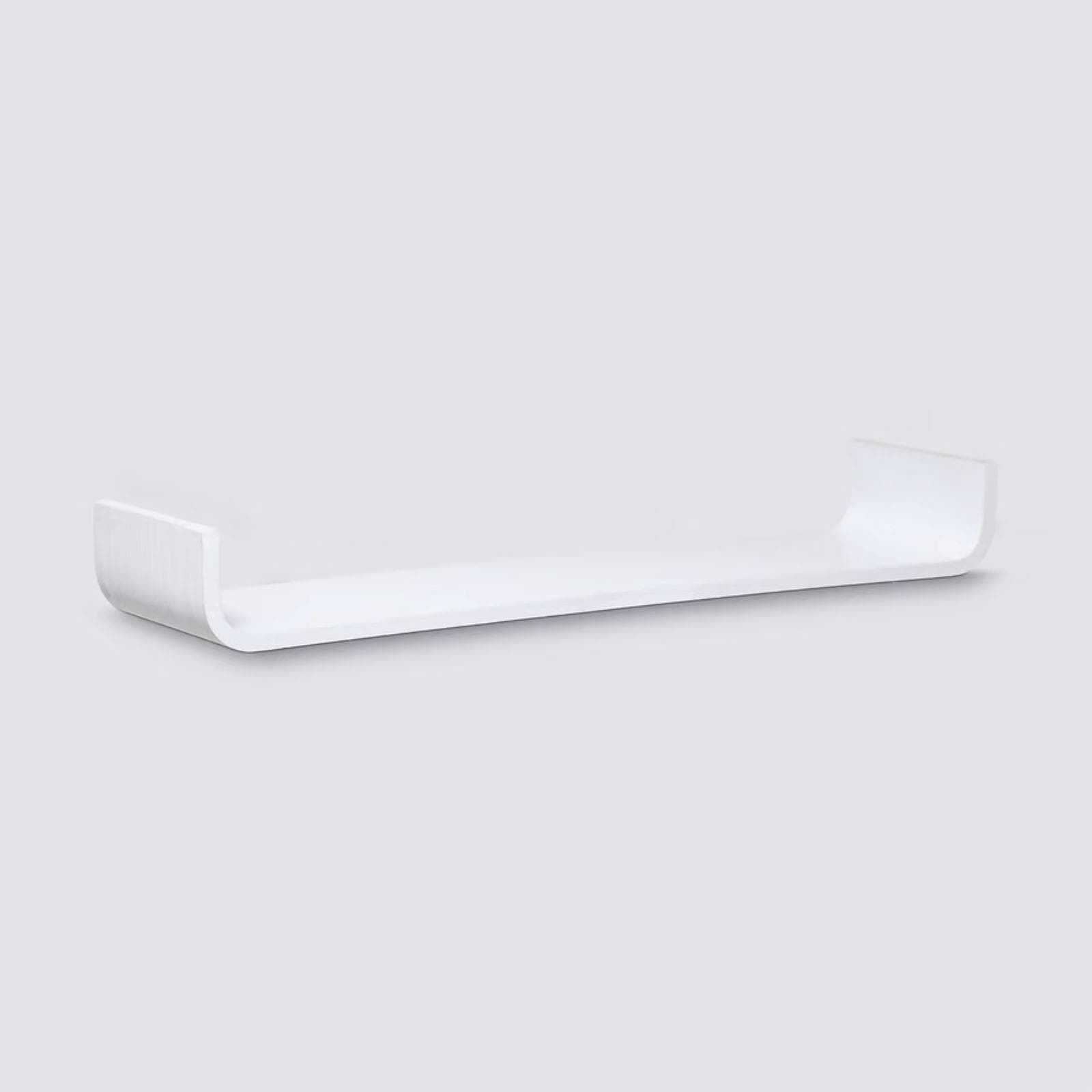 Mensola a muro 80 cm bianco con estremità arrotondate - Brasilia