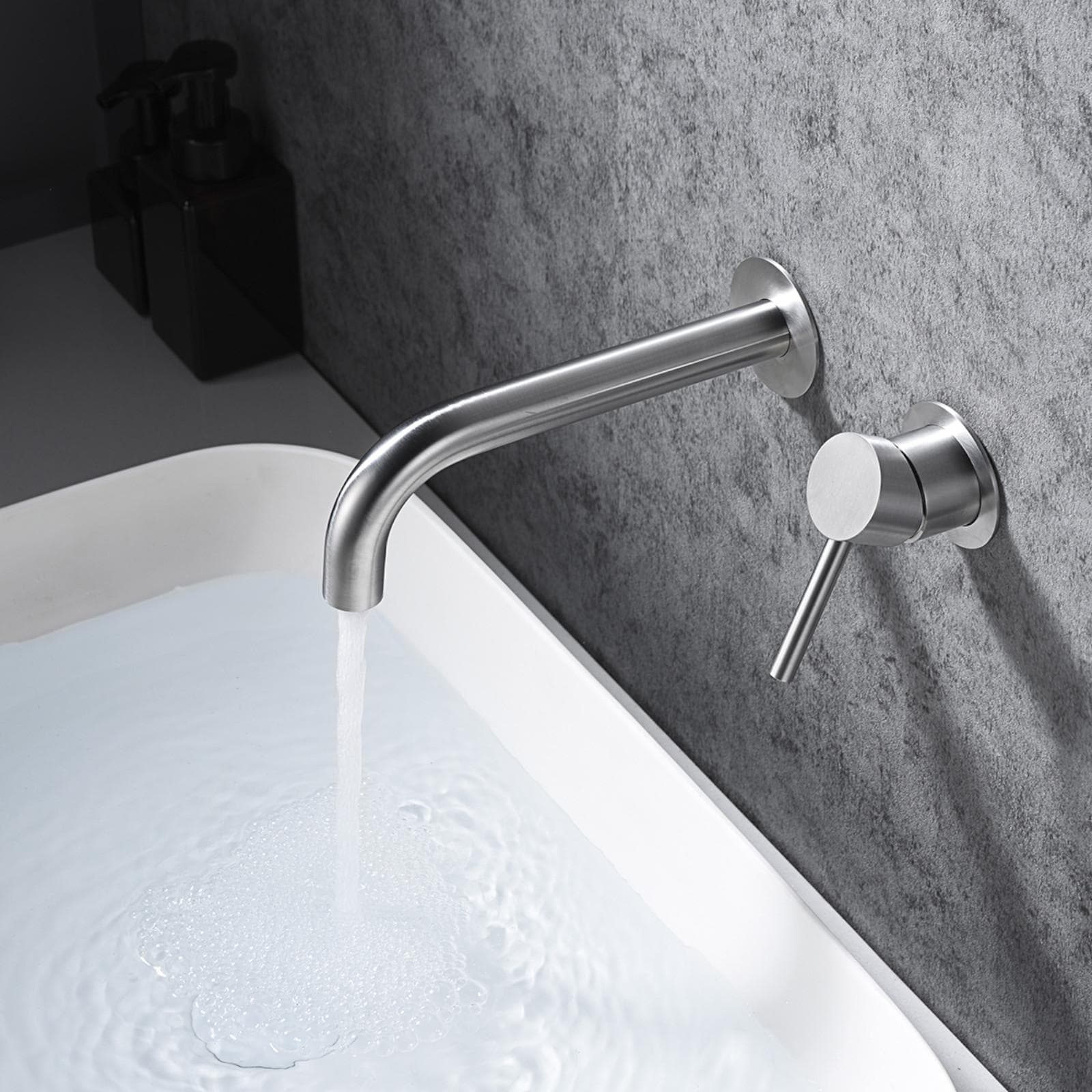 Miscelatore a parete in acciaio inox 316 cromo - Gum