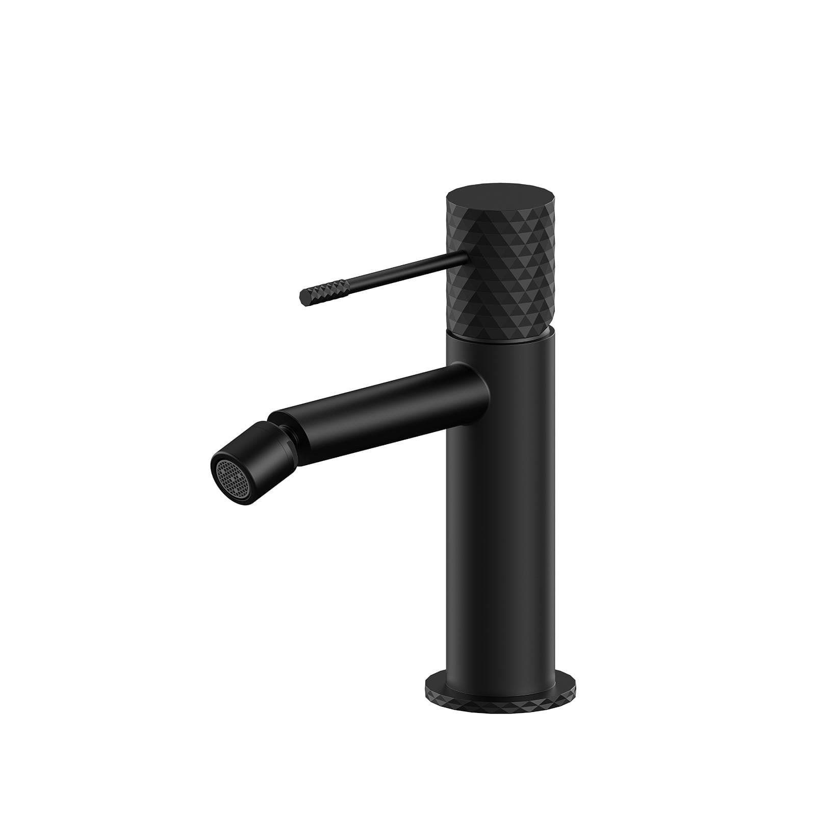 Miscelatore bidet 17h cm in ottone nero opaco - Fear