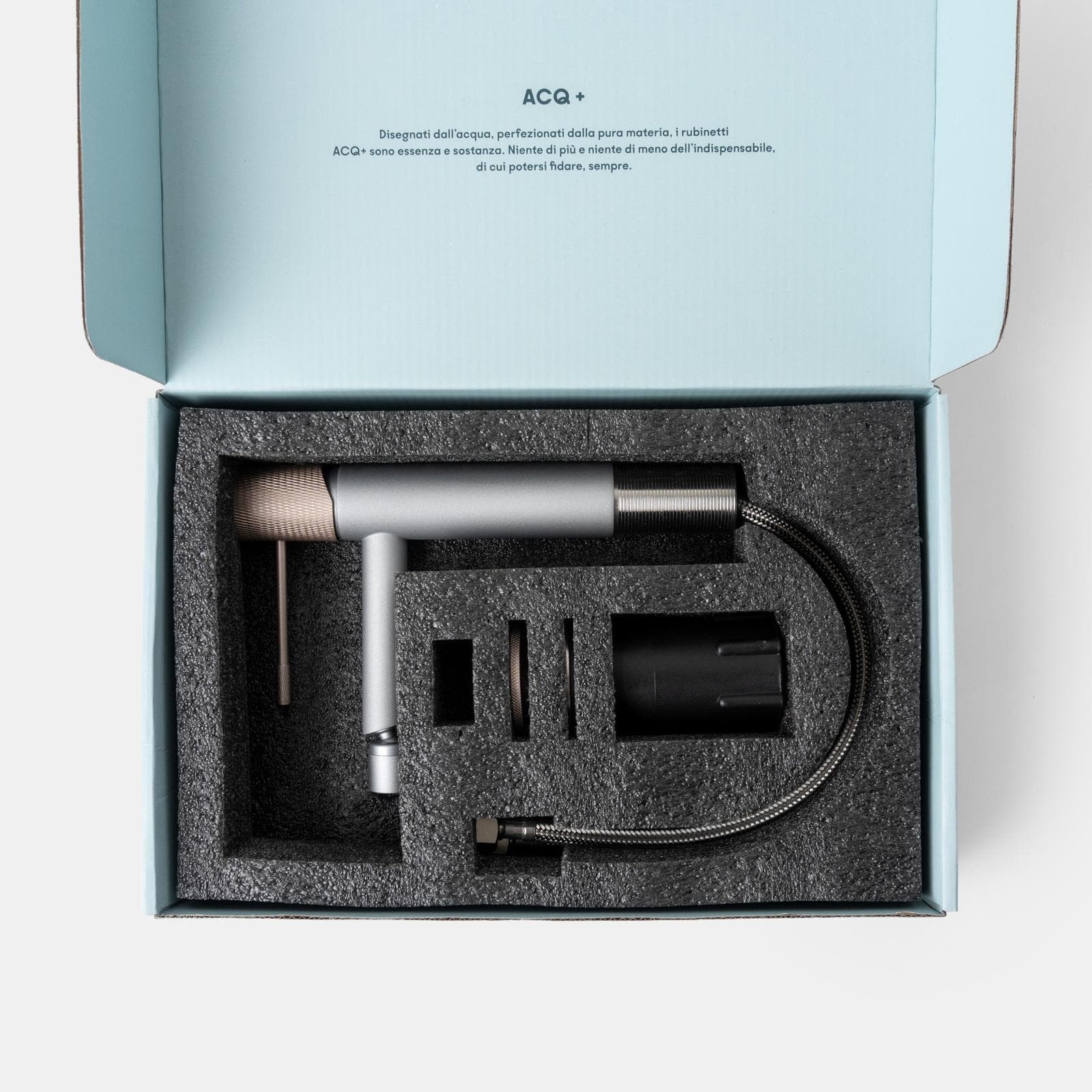 Miscelatore bidet grigio opaco e champagne - Crystal