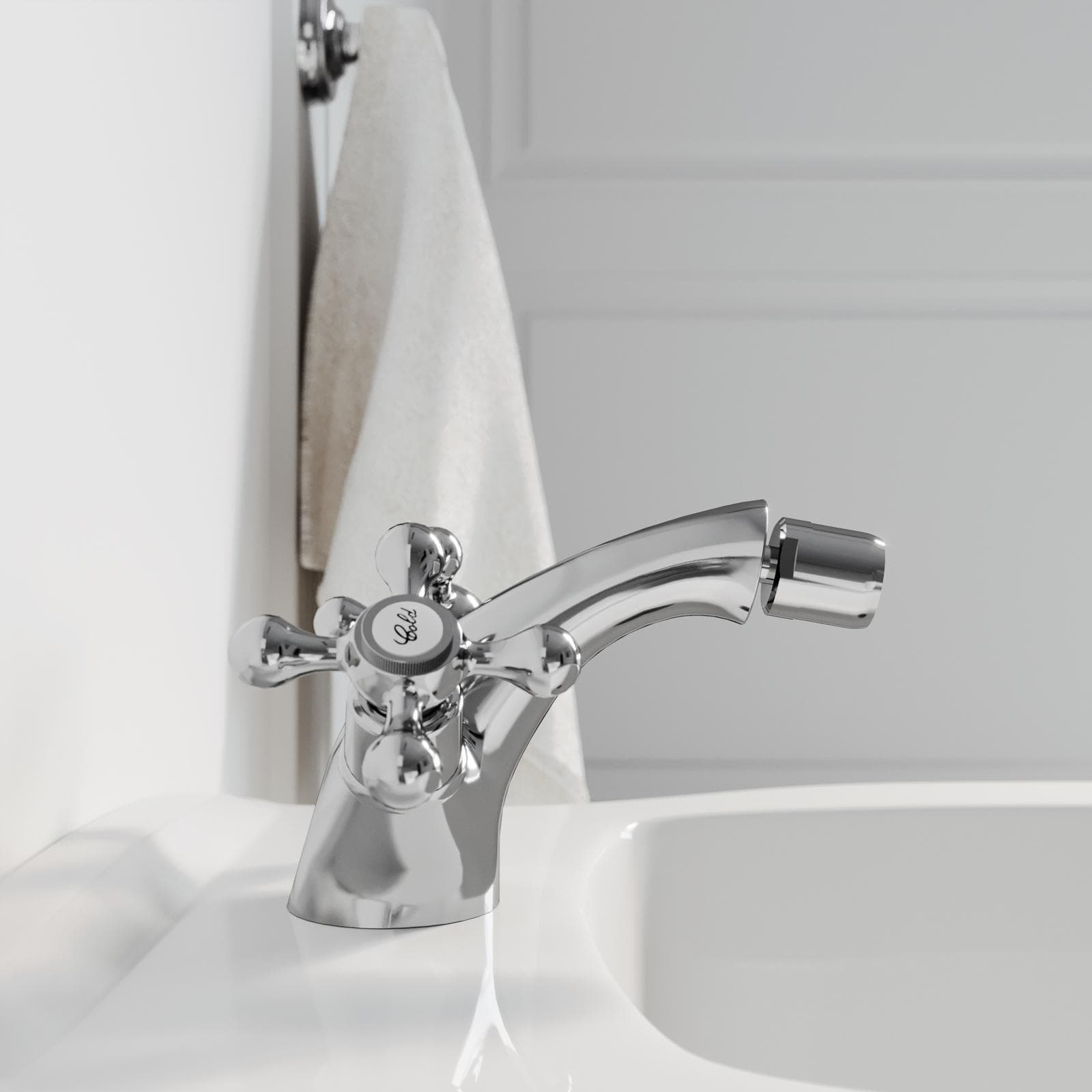 Miscelatore bidet in ottone cromo - Niru