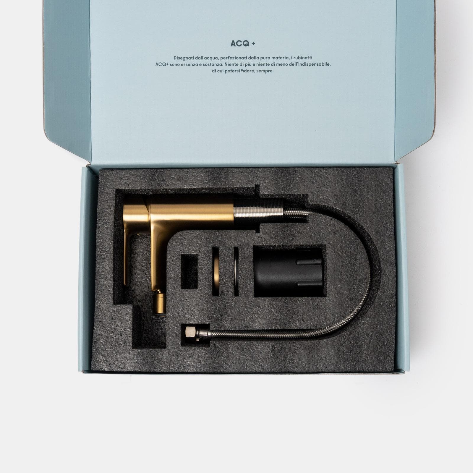 Miscelatore bidet in ottone oro spazzolato anti-impronta - Key