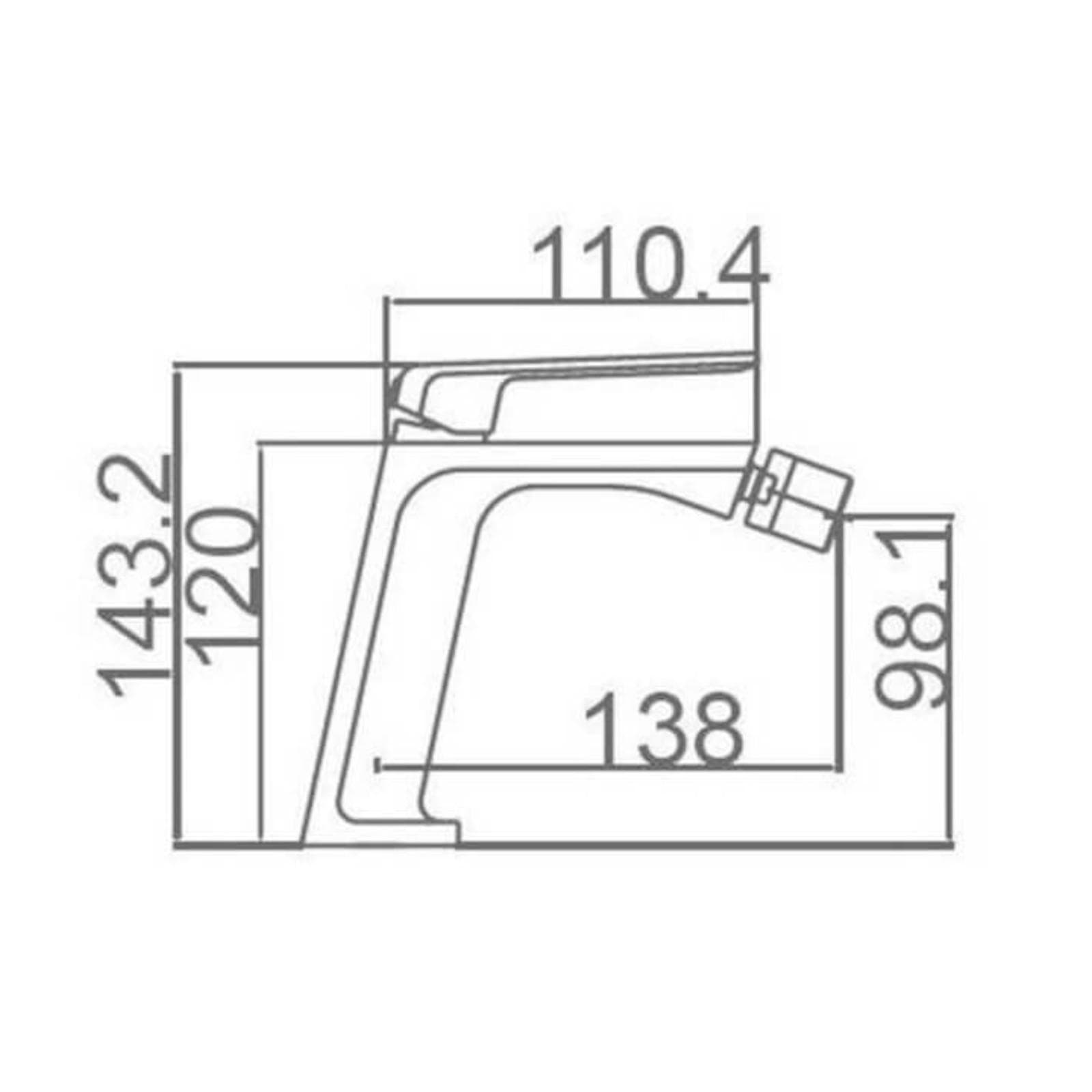 Miscelatore bidet nero opaco - Suva