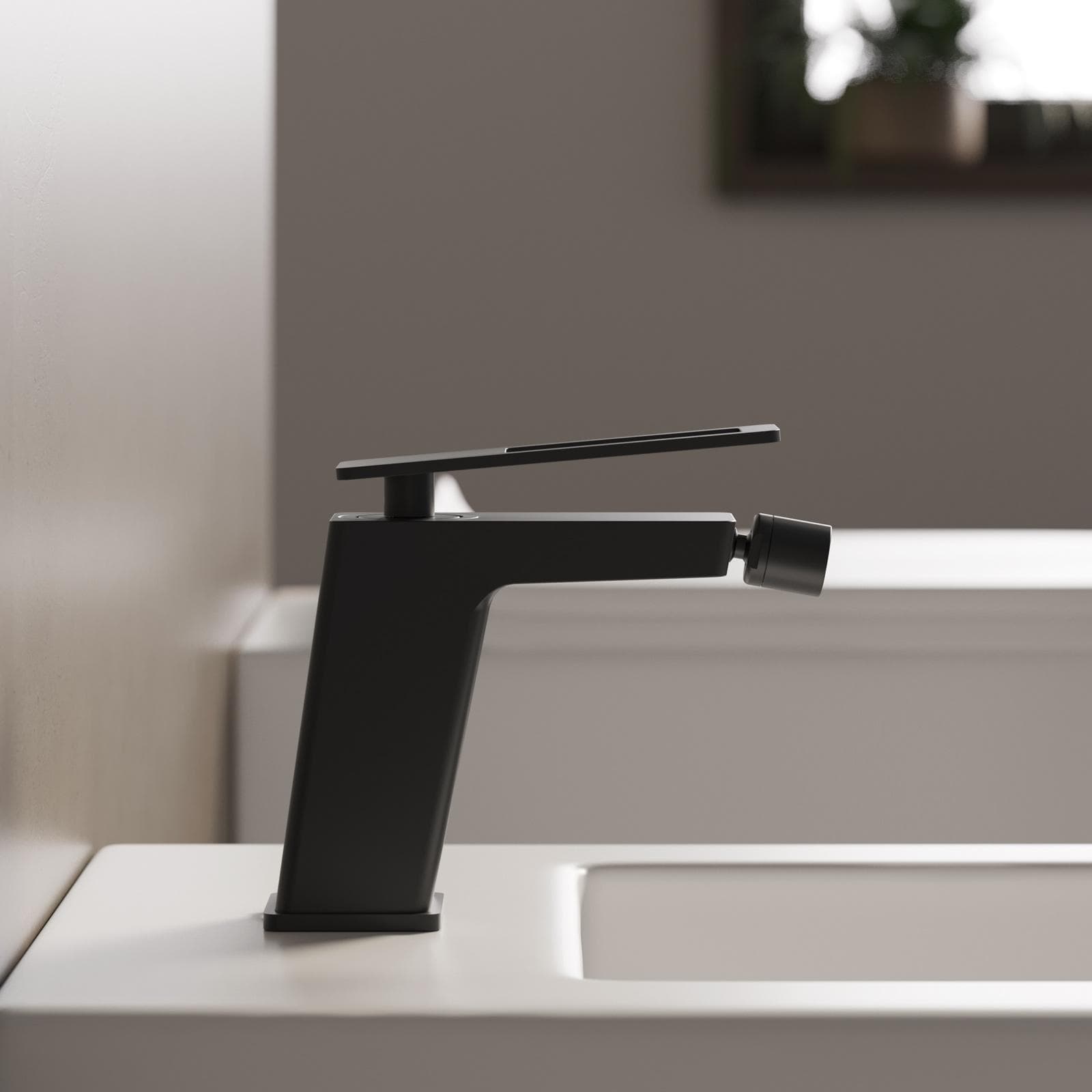 Miscelatore bidet nero opaco - Thano