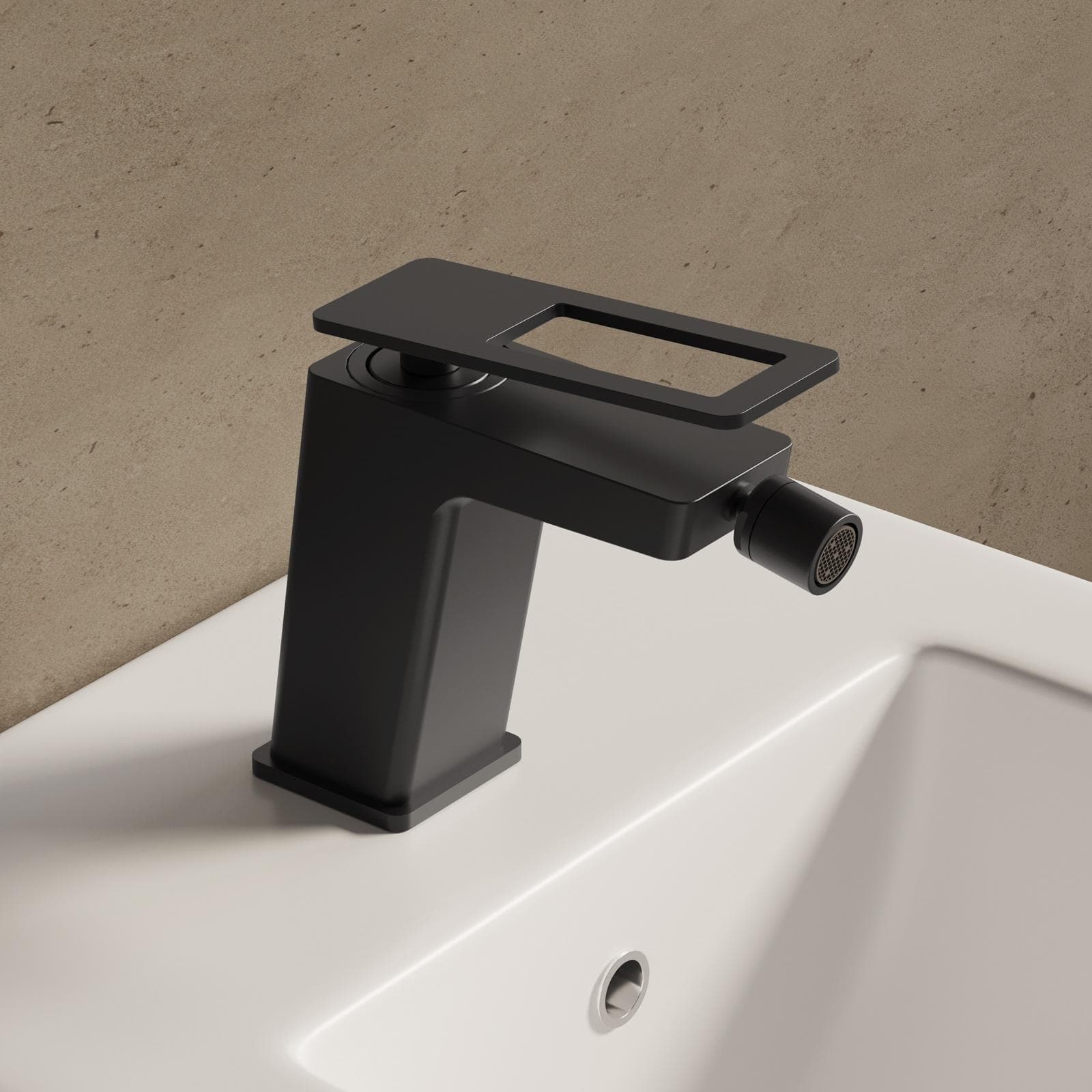 Miscelatore bidet nero opaco - Thano