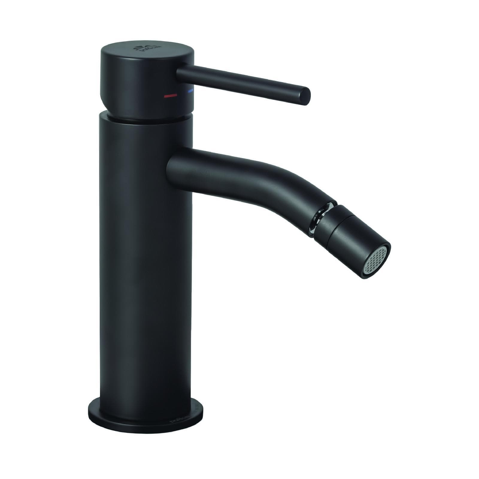 Miscelatore bidet Paffoni in ottone nero opaco senza scarico - Light