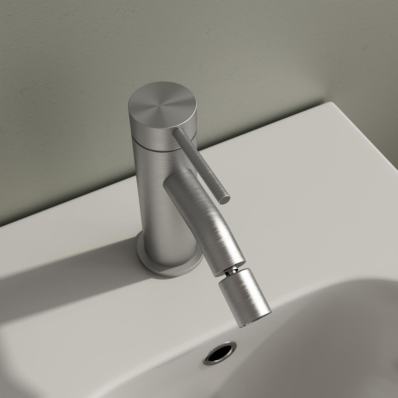 Miscelatore bidet 13h cm in acciaio inox 316 satinato – Pure