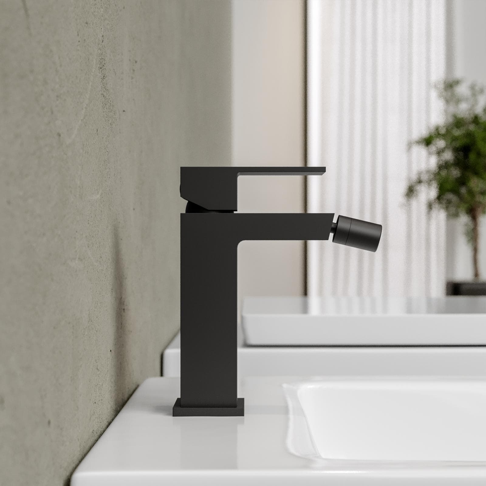 Miscelatore bidet 15,4h cm nero opaco – Kyria
