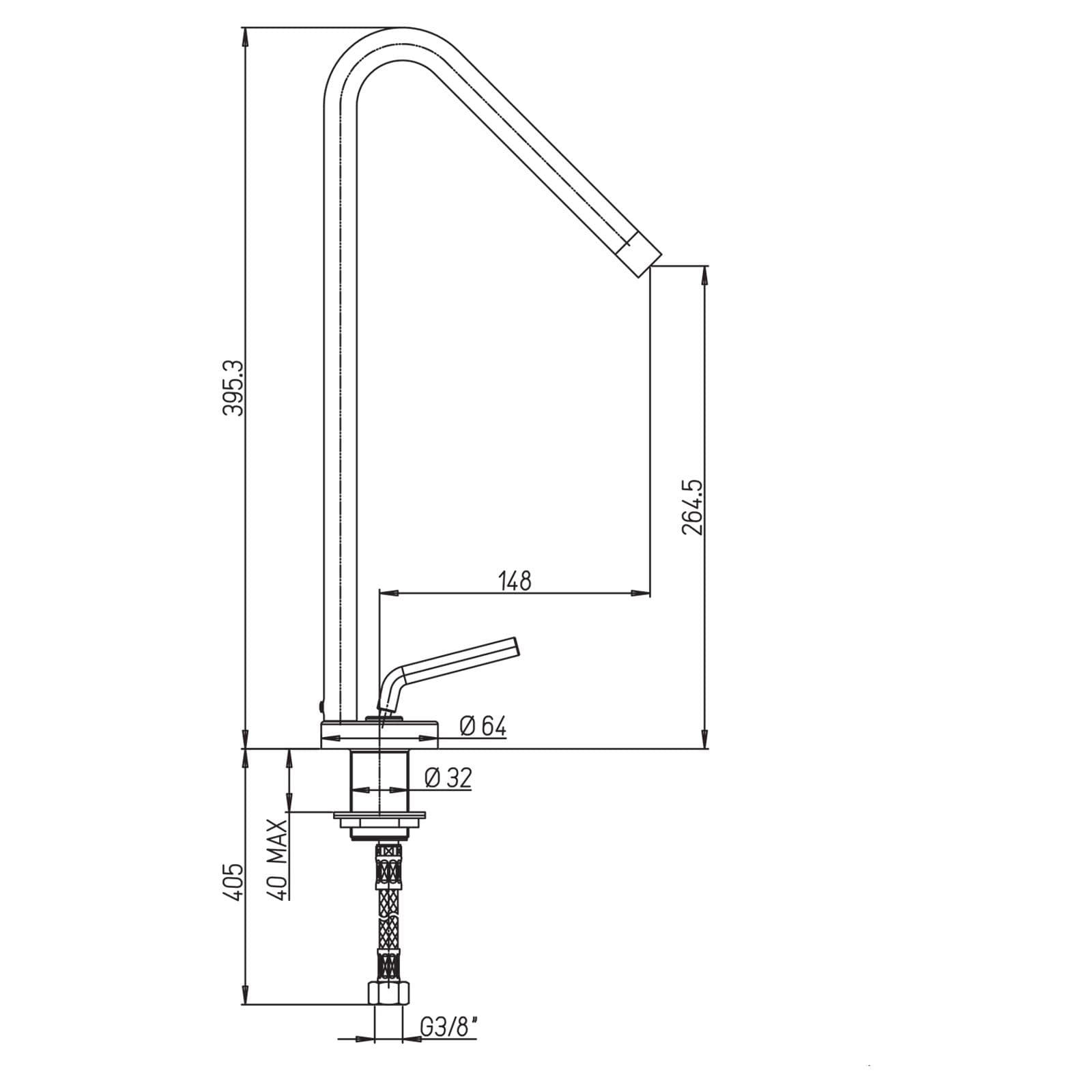 Miscelatore lavabo L Aquasoul di Jacuzzi - Rubinetteria