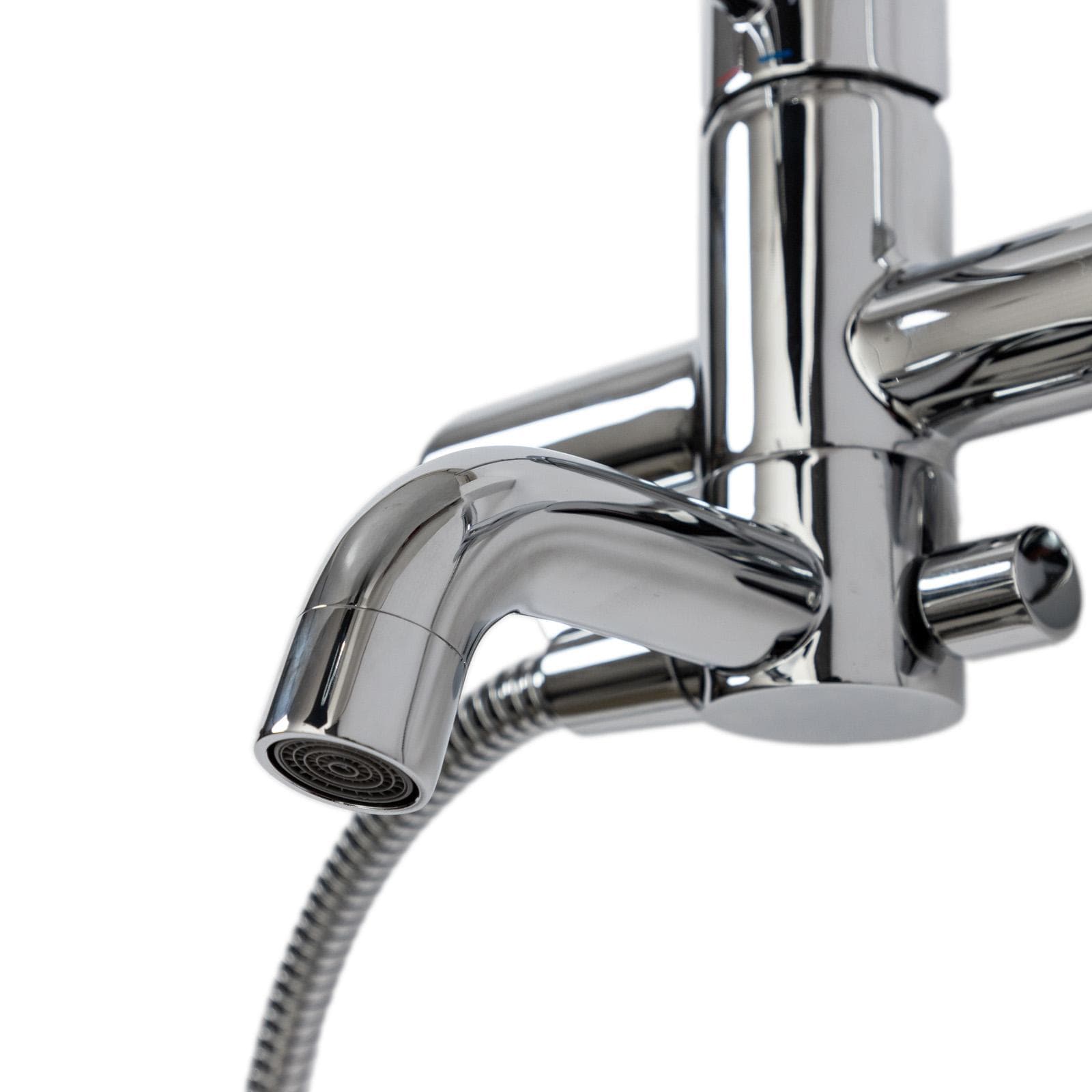 Miscelatore esterno vasca con doccino cromato - Gun di Jacuzzi - Rubinetteria