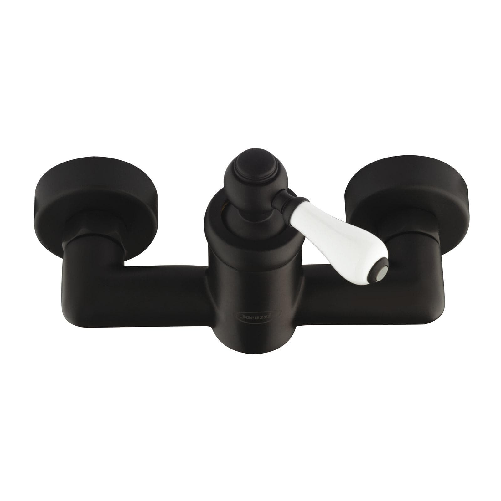 Miscelatore esterno doccia BRERA di Jacuzzi - Rubinetteria in ottone nero opaco e ceramica bianca
