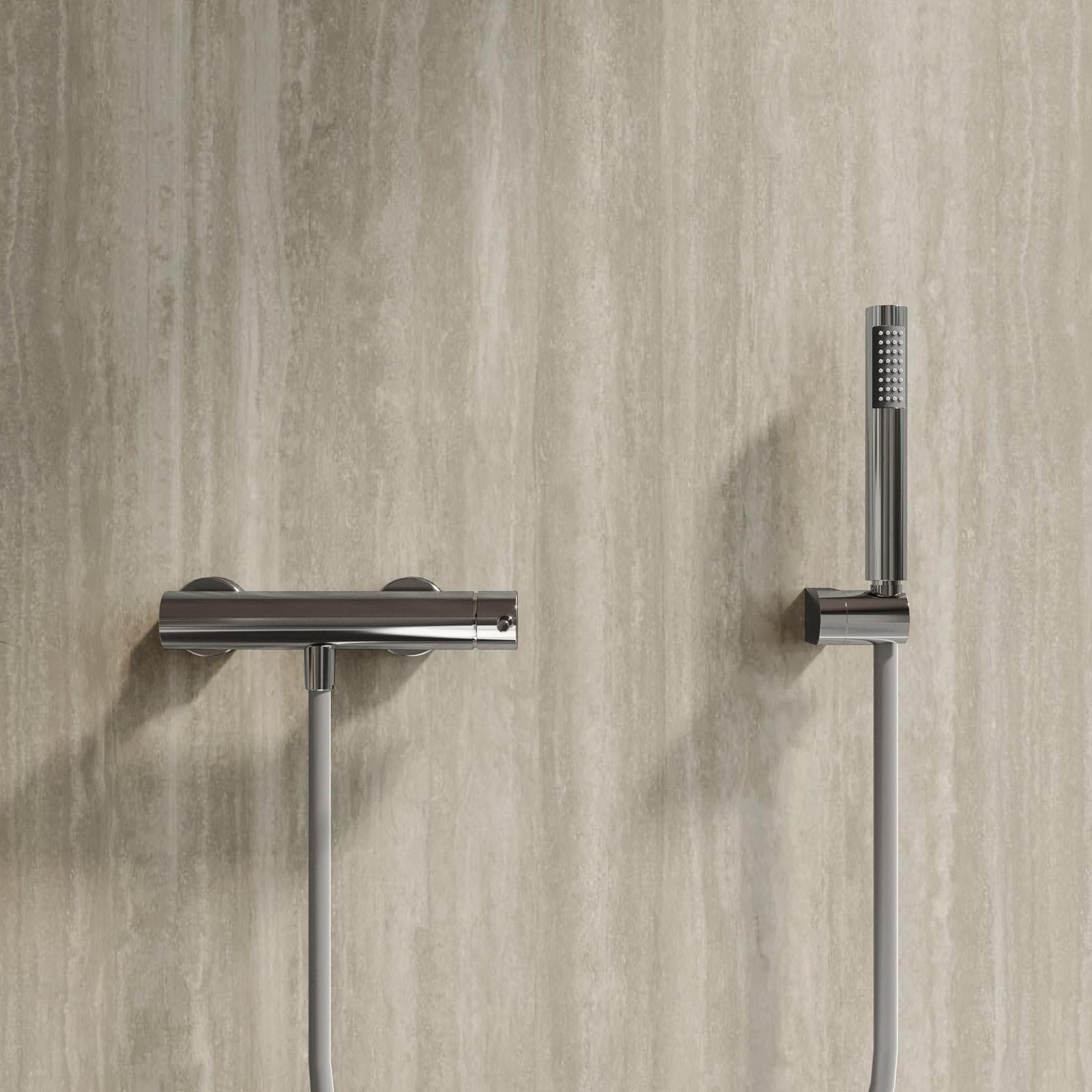 Miscelatore esterno doccia in ottone cromo - Oasis
